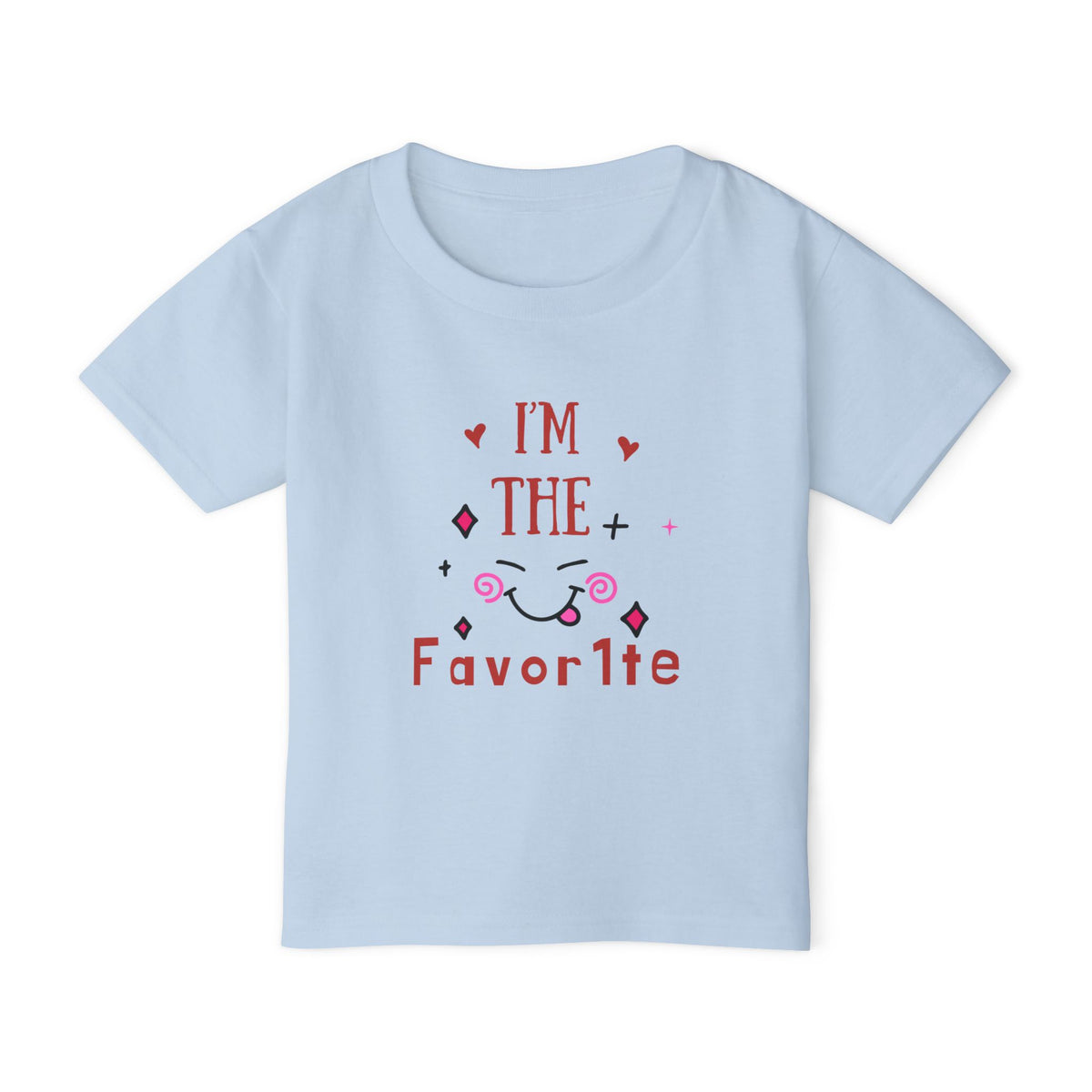 I’m The Favorite Toddler T-Shirt — Cute Heart & Script Baby Tee