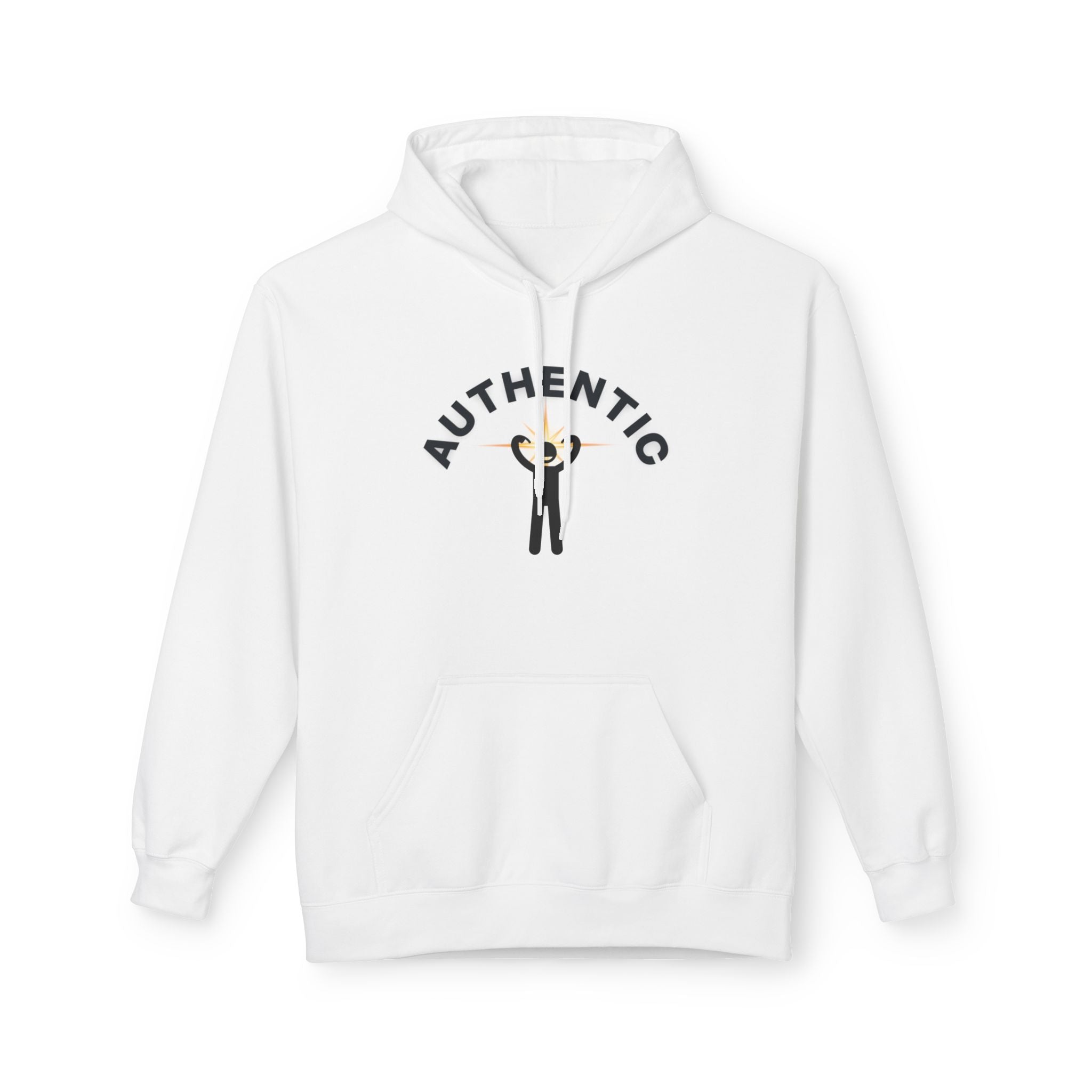 Authentic you Hoodie — 'Authentic' Graphic Pullover