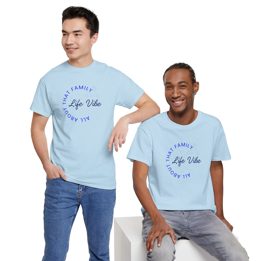 "All About My Family" Life Vibe T-Shirt —Minimal Circle Graphic Tee