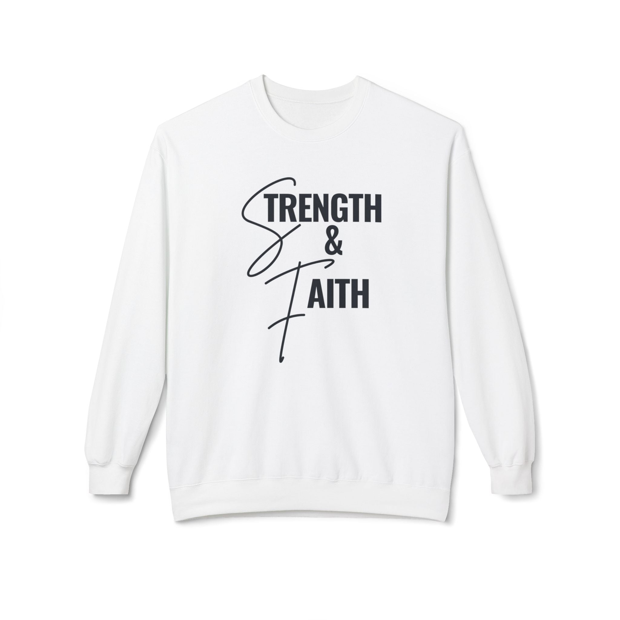 "Strength" Crewneck Sweatshirt — Minimal Inspirational Pullover