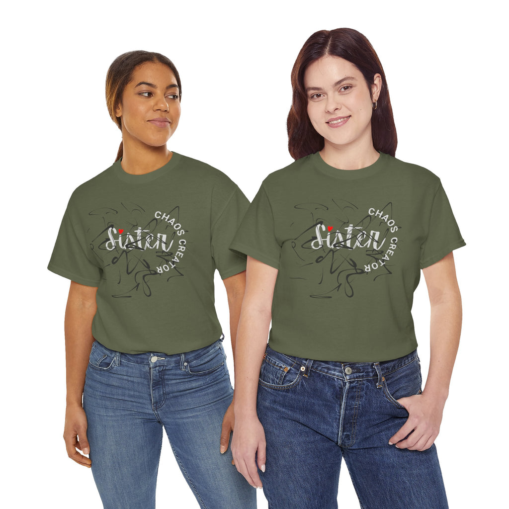 Sister Tee — 'Chaos Creator' Lightweight Sister Graphic T-Shirt