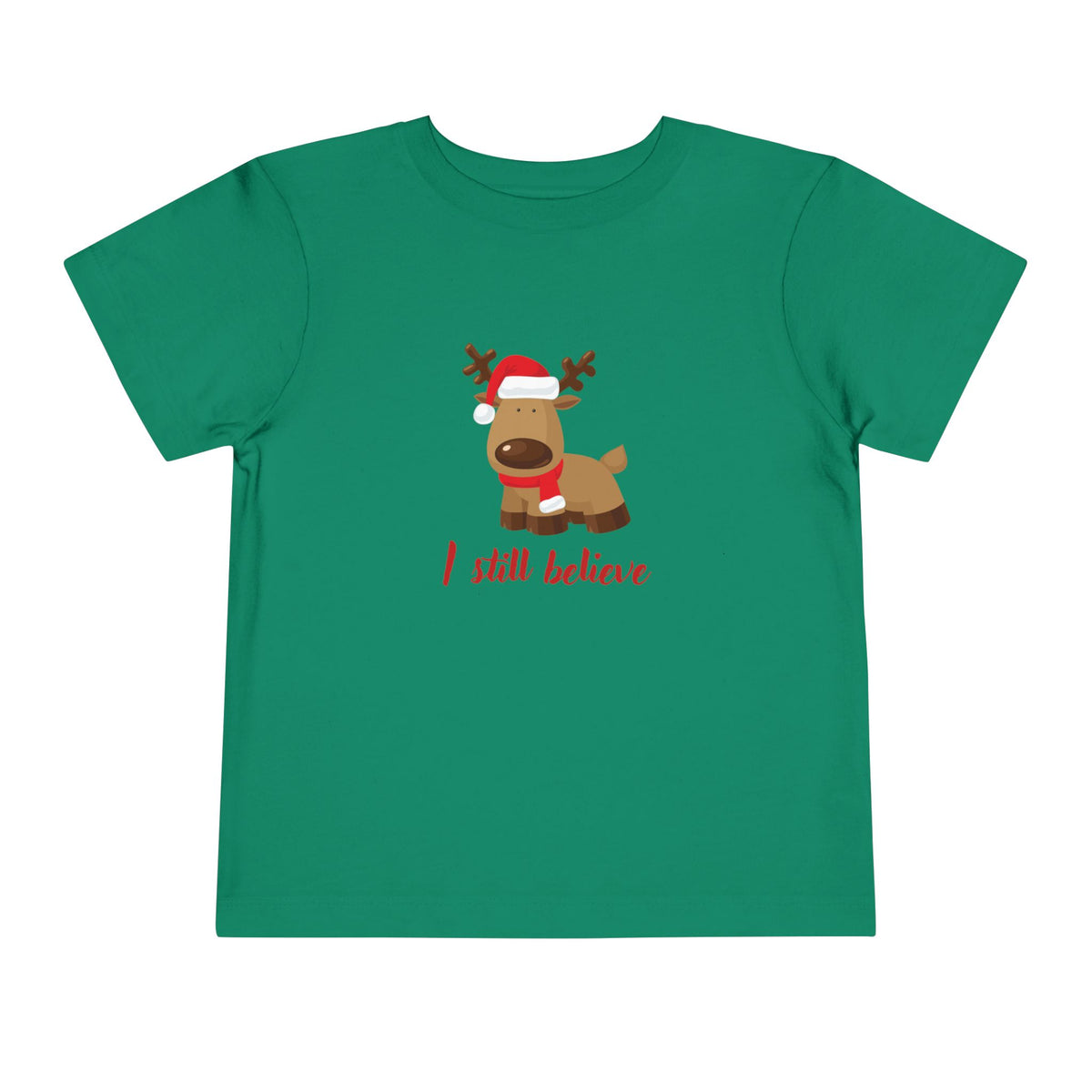 Toddler “I Still Believe” Reindeer Christmas Tee