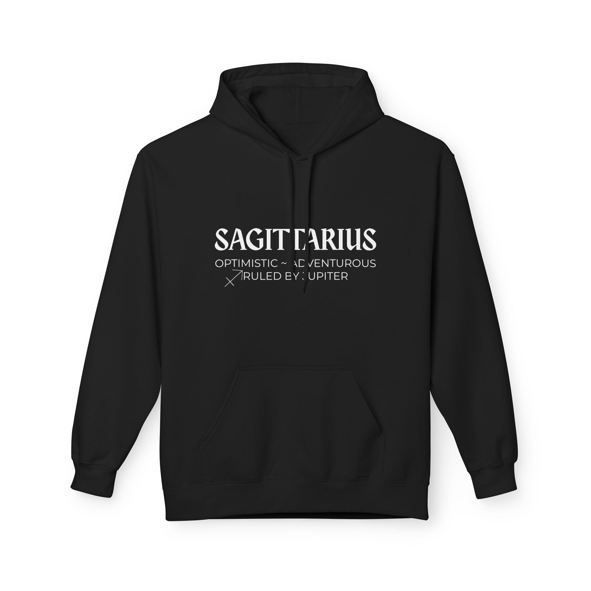 Sagittarius Zodiac Sign Hoodie - Unisex Midweight Fleece Sweatshirt