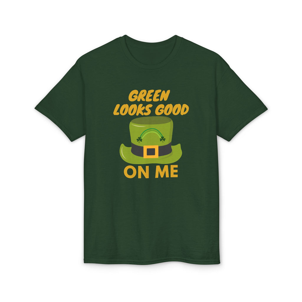 St. Patrick’s Heart Shamrock T-Shirt - “Green Looks Good On Me”