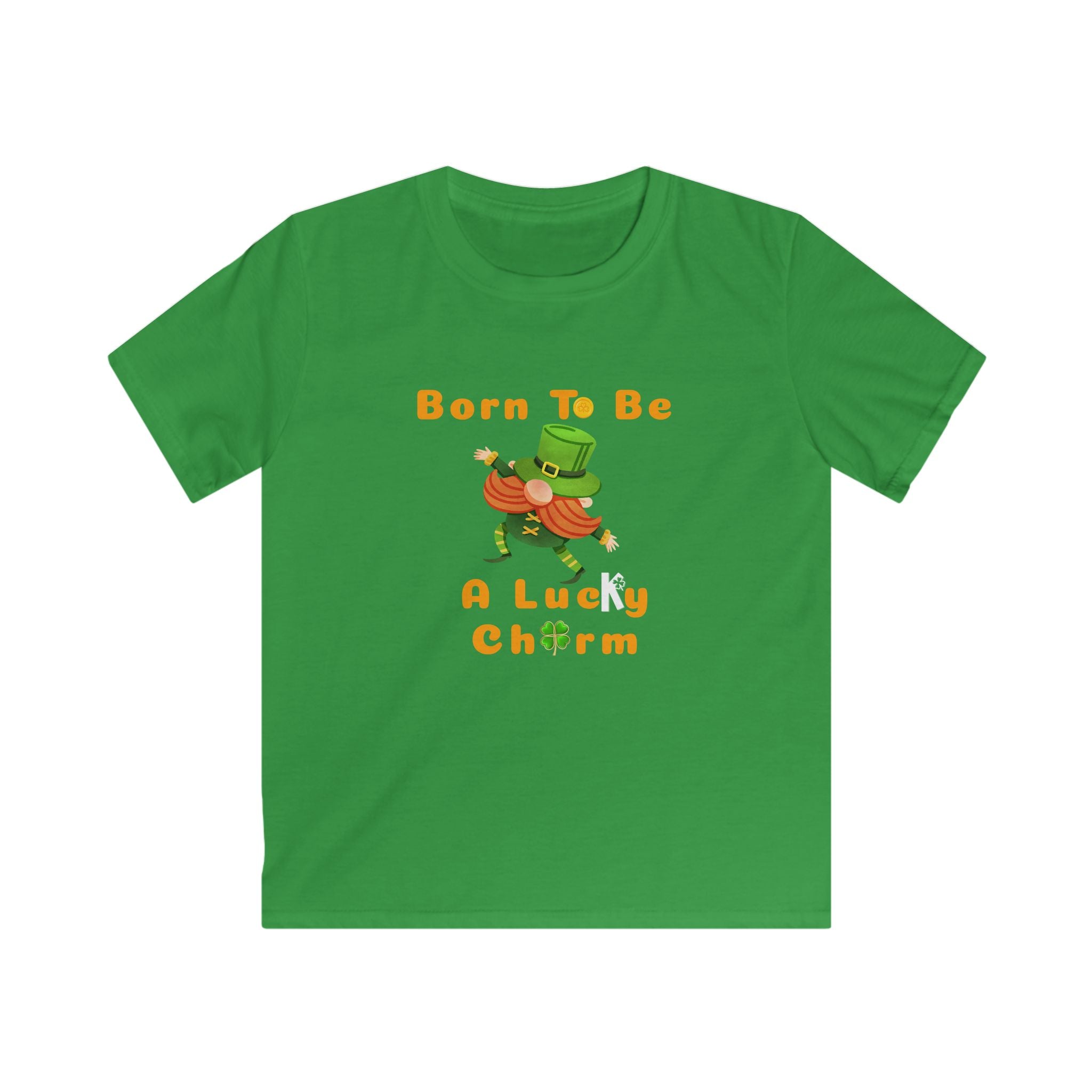 Kids Tee — "Born To Be A Lucky Charm" St. Patrick's Day Leprechaun Shirt