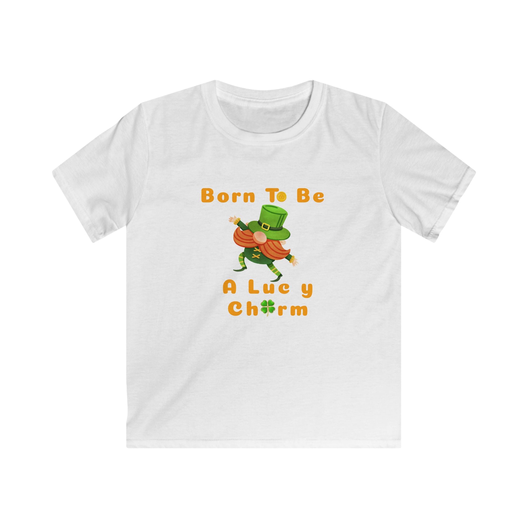 Kids Tee — "Born To Be A Lucky Charm" St. Patrick's Day Leprechaun Shirt