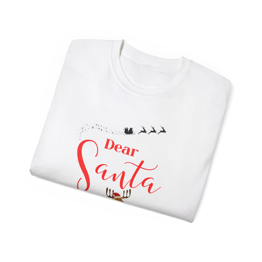 Dear Santa, Socks are not...Unisex Cotton Tee, Christmas Shirt, Holiday Gift, Funny Xmas Apparel, Santa Humor Tee