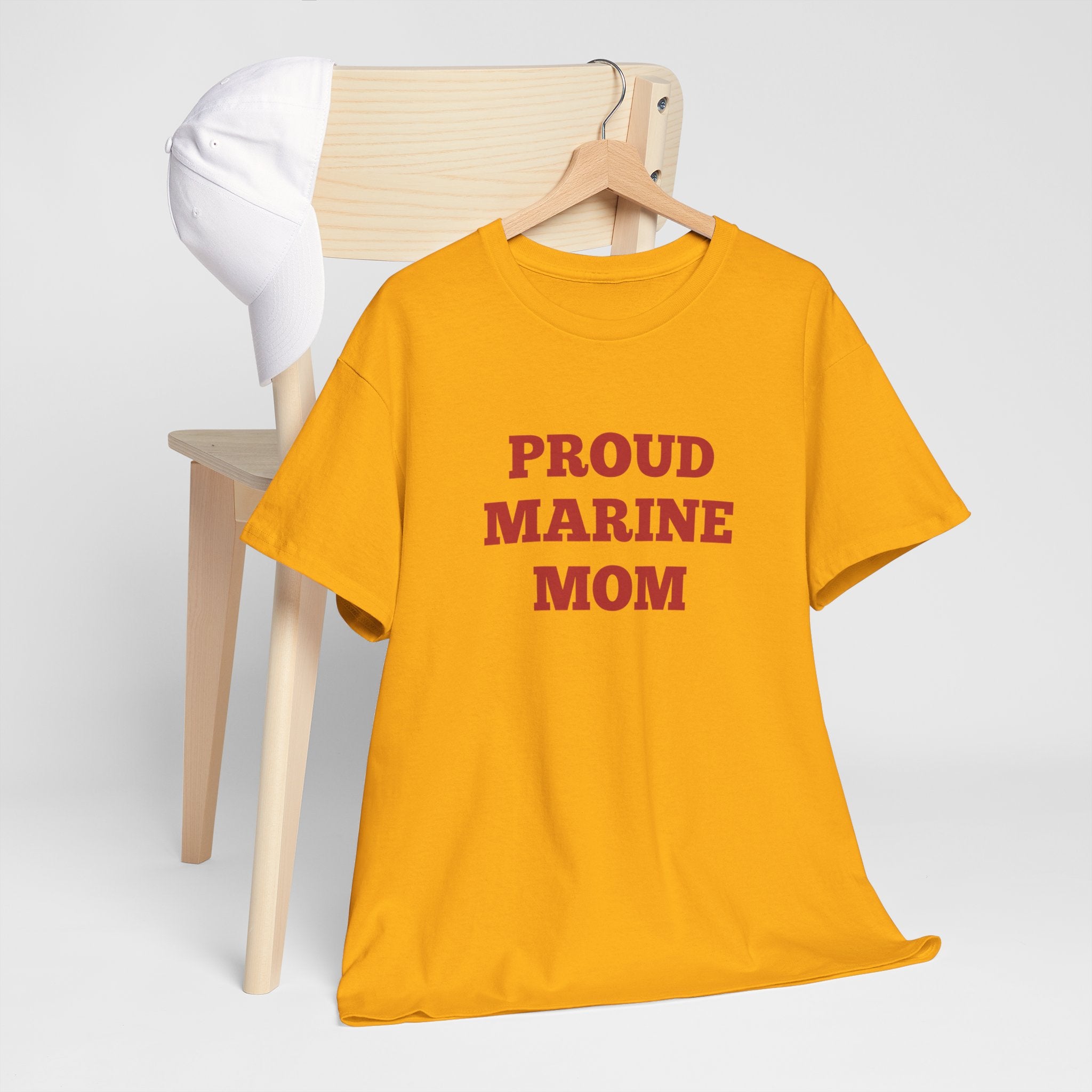 Proud Coast Guard Mom T-Shirt — Military Mom Gift, Blue Text Tee