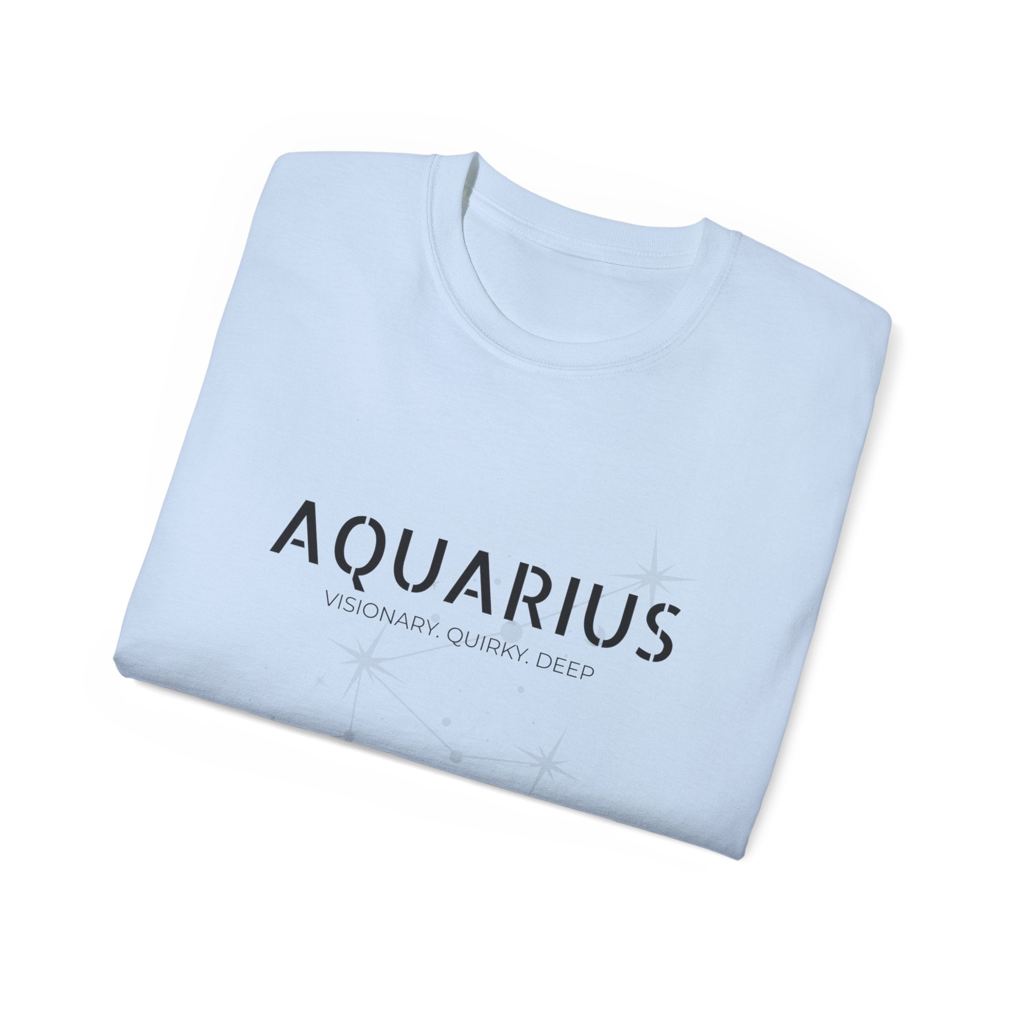 Aquarius Zodiac Tee – Minimal Astrological Sign Shirt