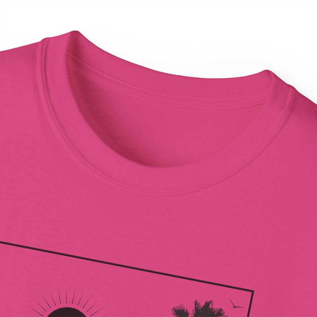 Vacation Loading T‑Shirt — Retro Palm & Sunset Graphic Tee