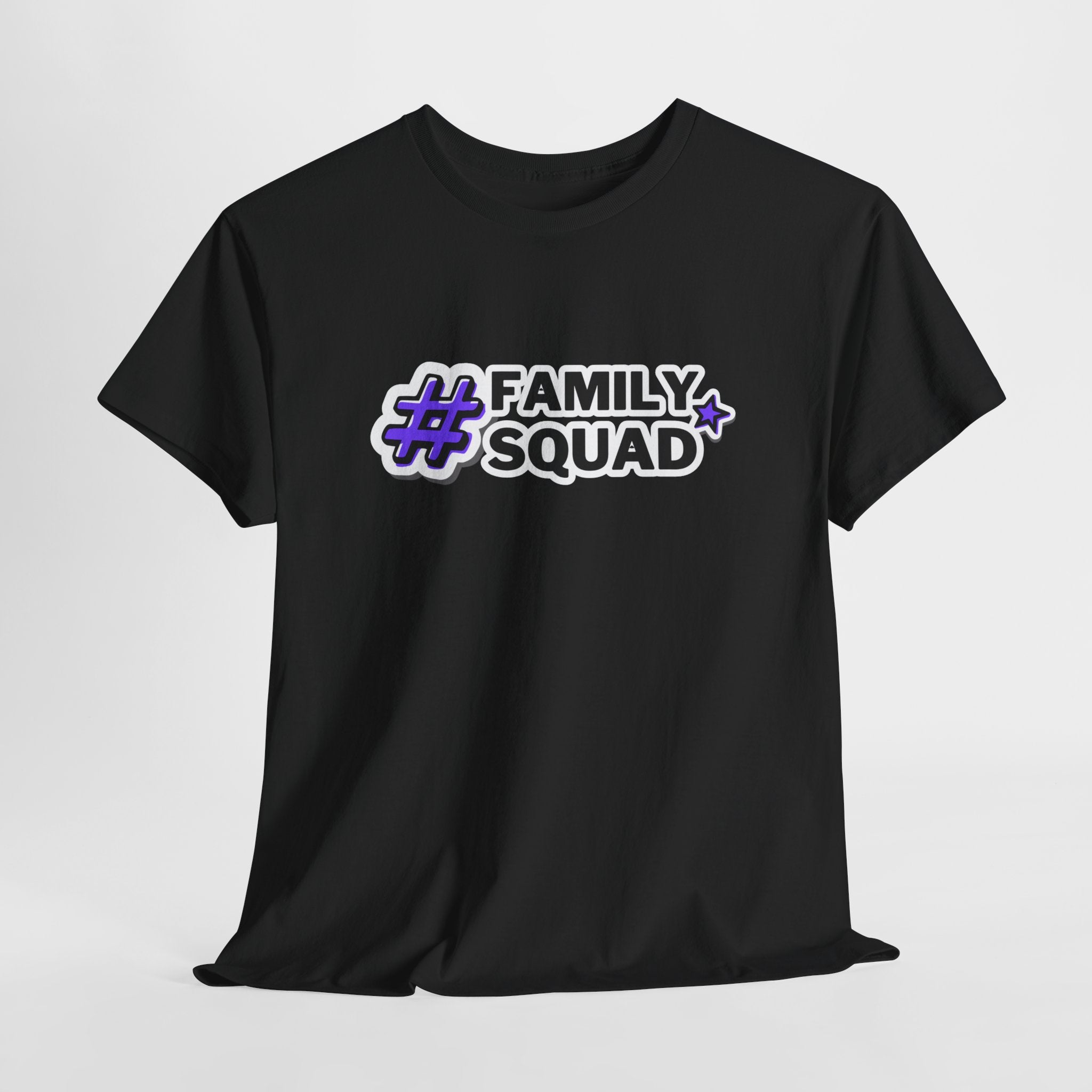 Family Squad T-Shirt — #FamilySquad Graphic Tee for Matching Family Outfits