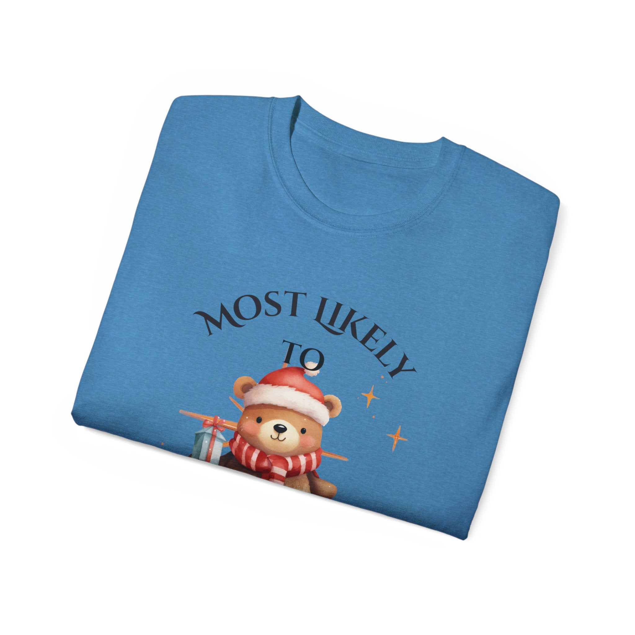 Most Likely To Forget the Rules Secret Santa Tee, Cute Holiday T-Shirt, Christmas Gift, Unisex Cotton Shirt, Fun Party Wear