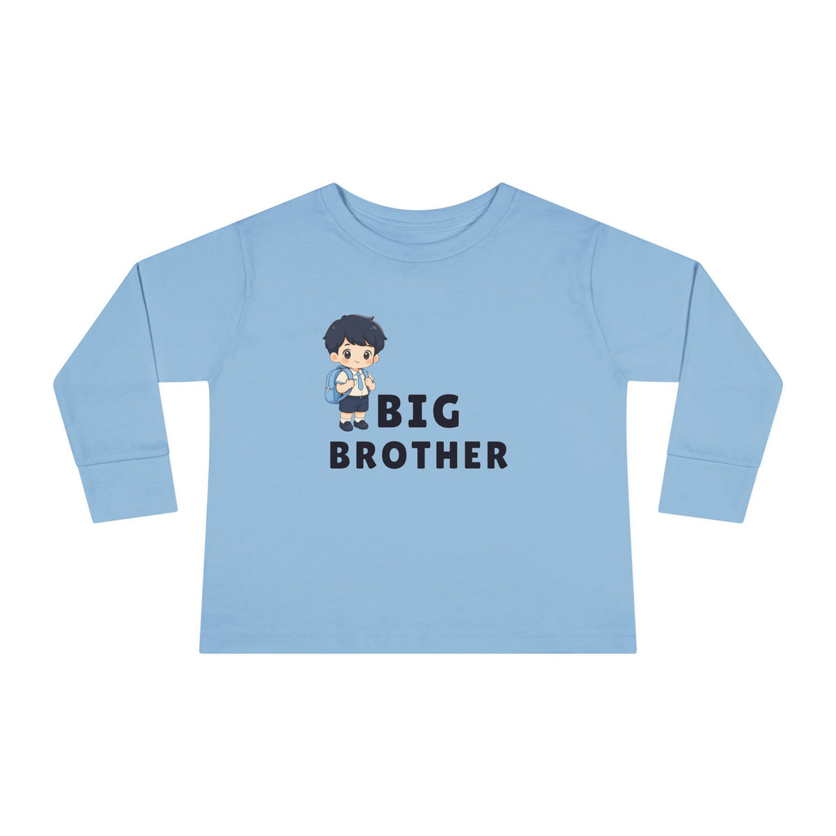 Big Bro Toddler Long Sleeve Tee — Cute Sibling Announcement Shirt