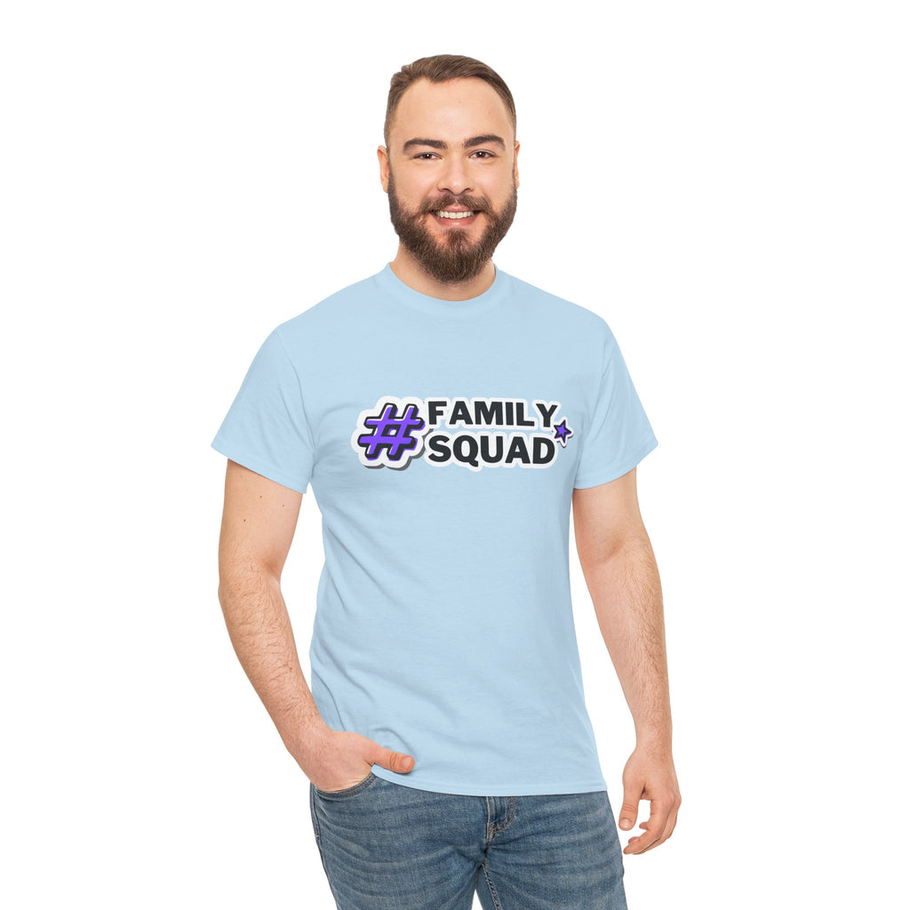 Family Squad T-Shirt — #FamilySquad Graphic Tee for Matching Family Outfits