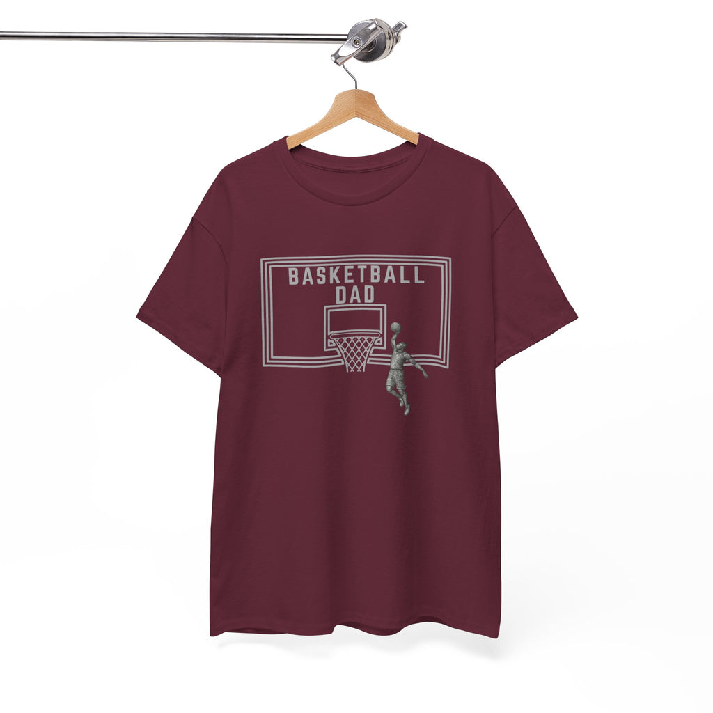 Basketball Dad T-Shirt — Basketball Hoop Graphic Tee for Proud Fathers