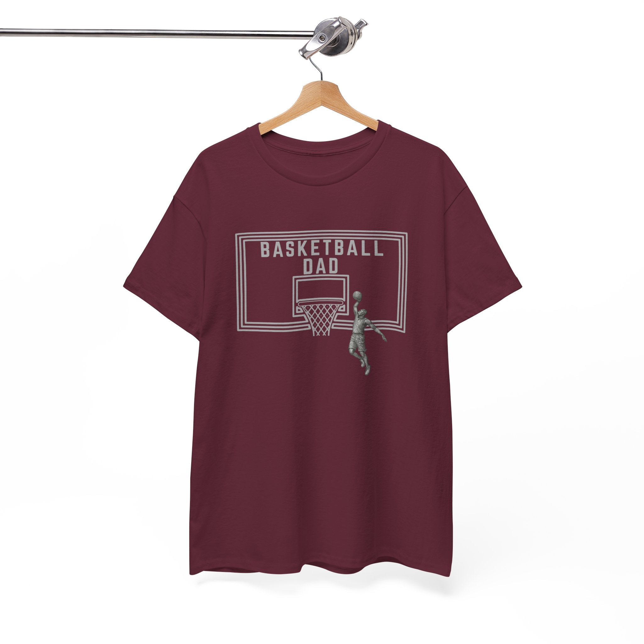 Basketball Dad T-Shirt — Basketball Hoop Graphic Tee for Proud Fathers