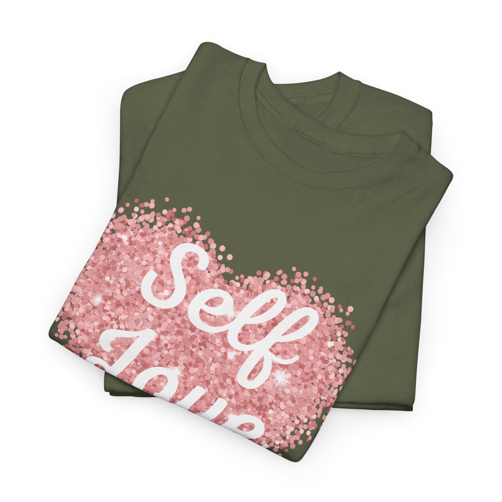 Self Love Tee — Pink Heart Mental Health Awareness Shirt