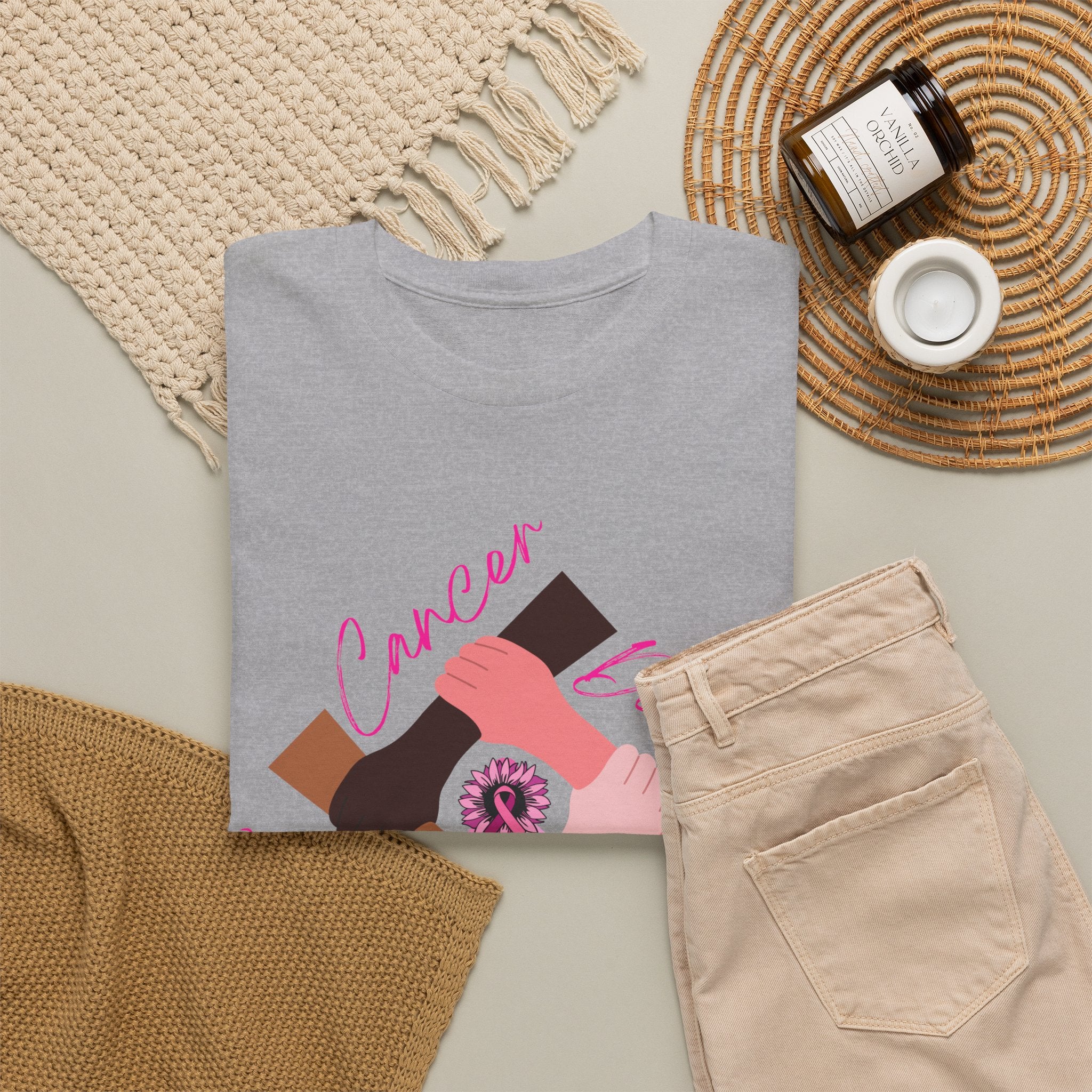 Cancer Support Awareness T-Shirt — "Cancer Doesn't See Color"