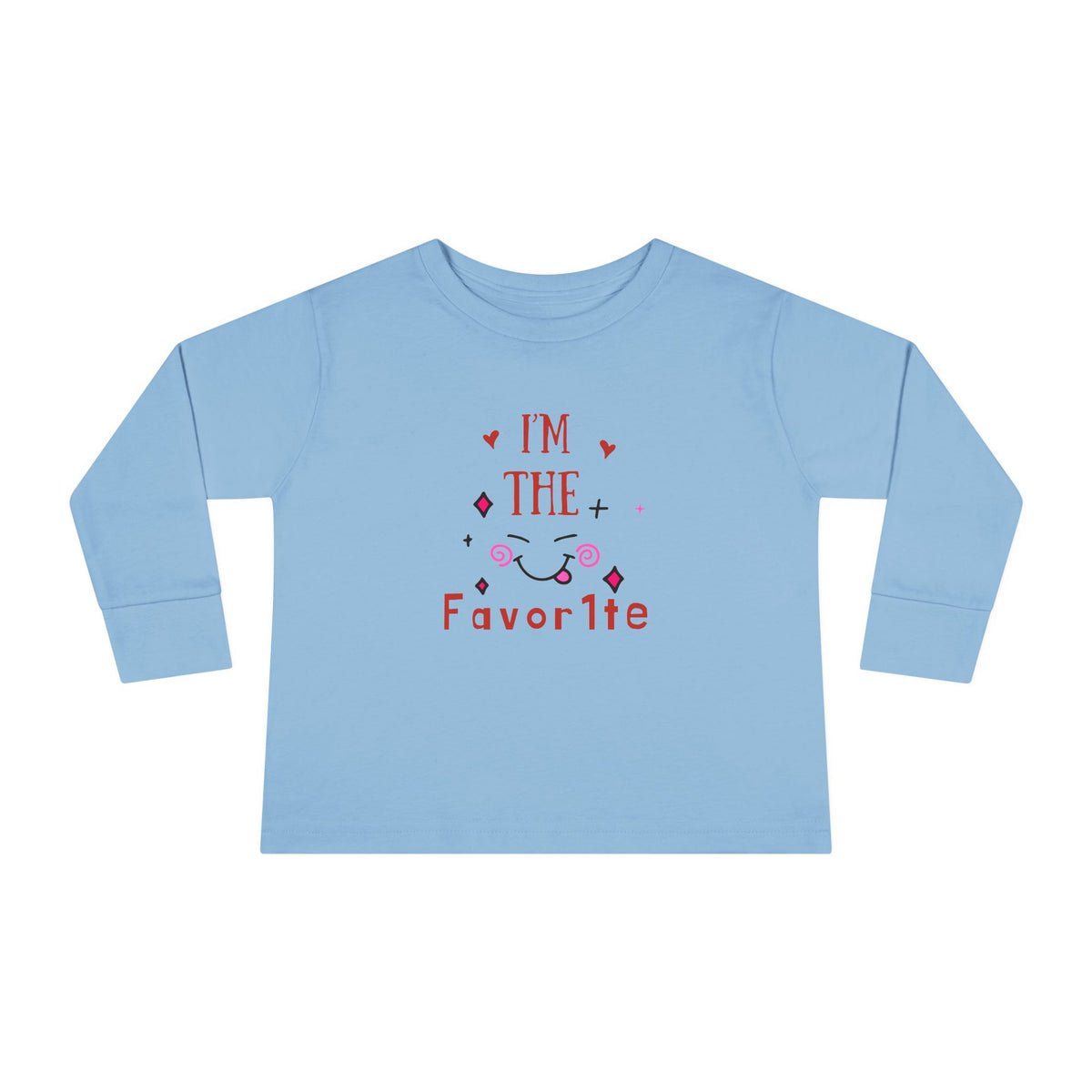 Toddler Long Sleeve Tee — "I'm the Favorite" Cute Kid’s Long-Sleeve Shirt