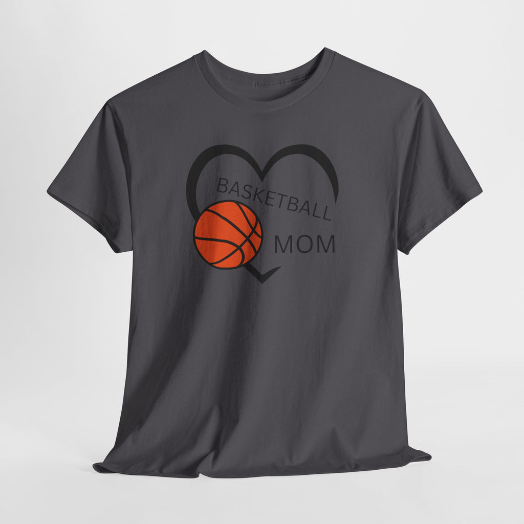 Basketball Mom T-Shirt – Heart & Basketball Design
