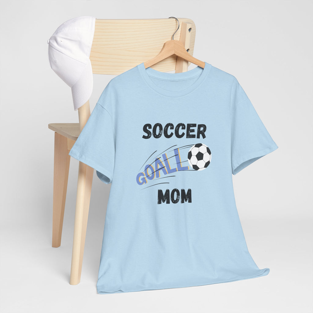 Soccer Mom T‑Shirt — 'Soccer Goal!' Graphic Tee with Soccer Ball