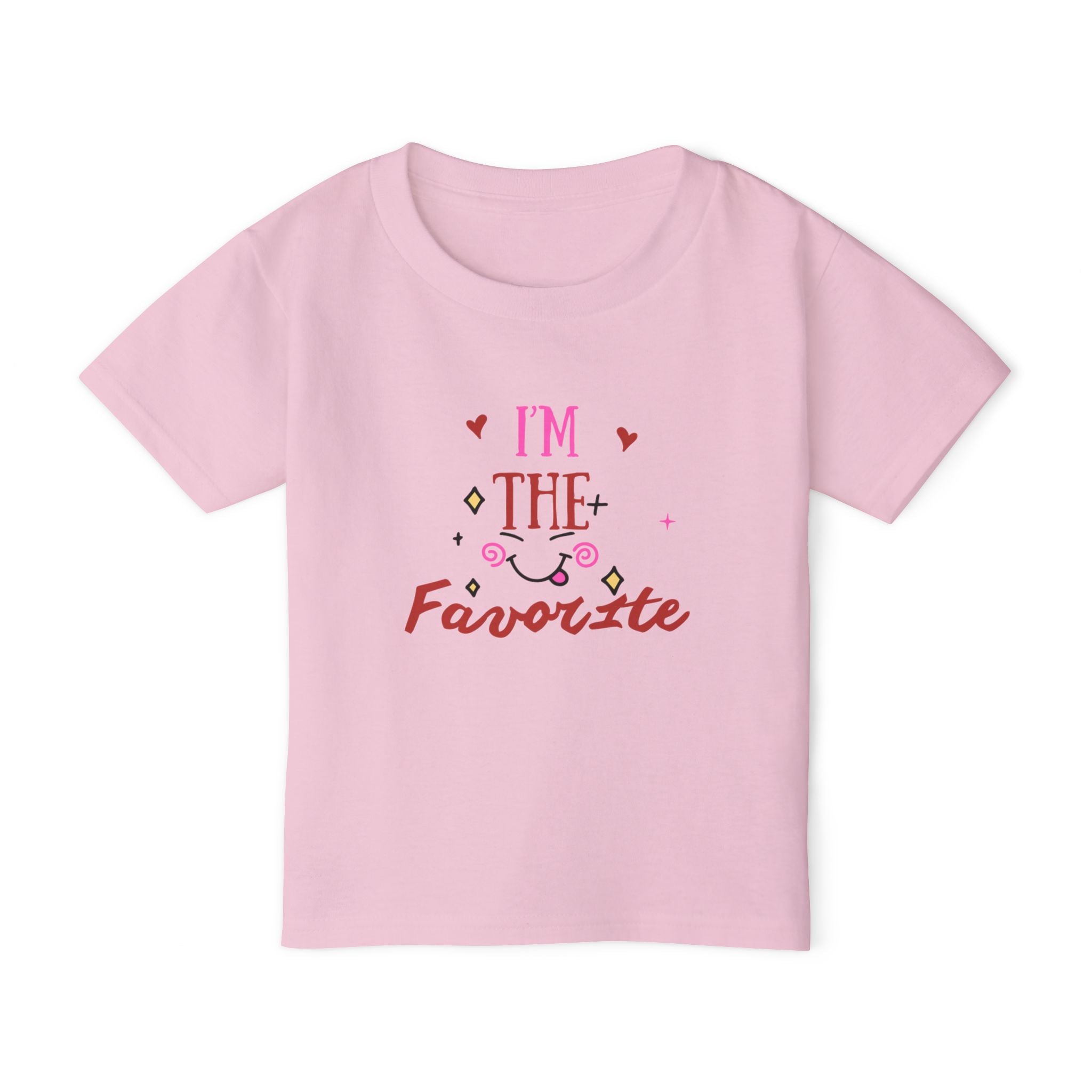 I’m The Favorite Toddler T-Shirt — Cute Heart & Script Baby Tee