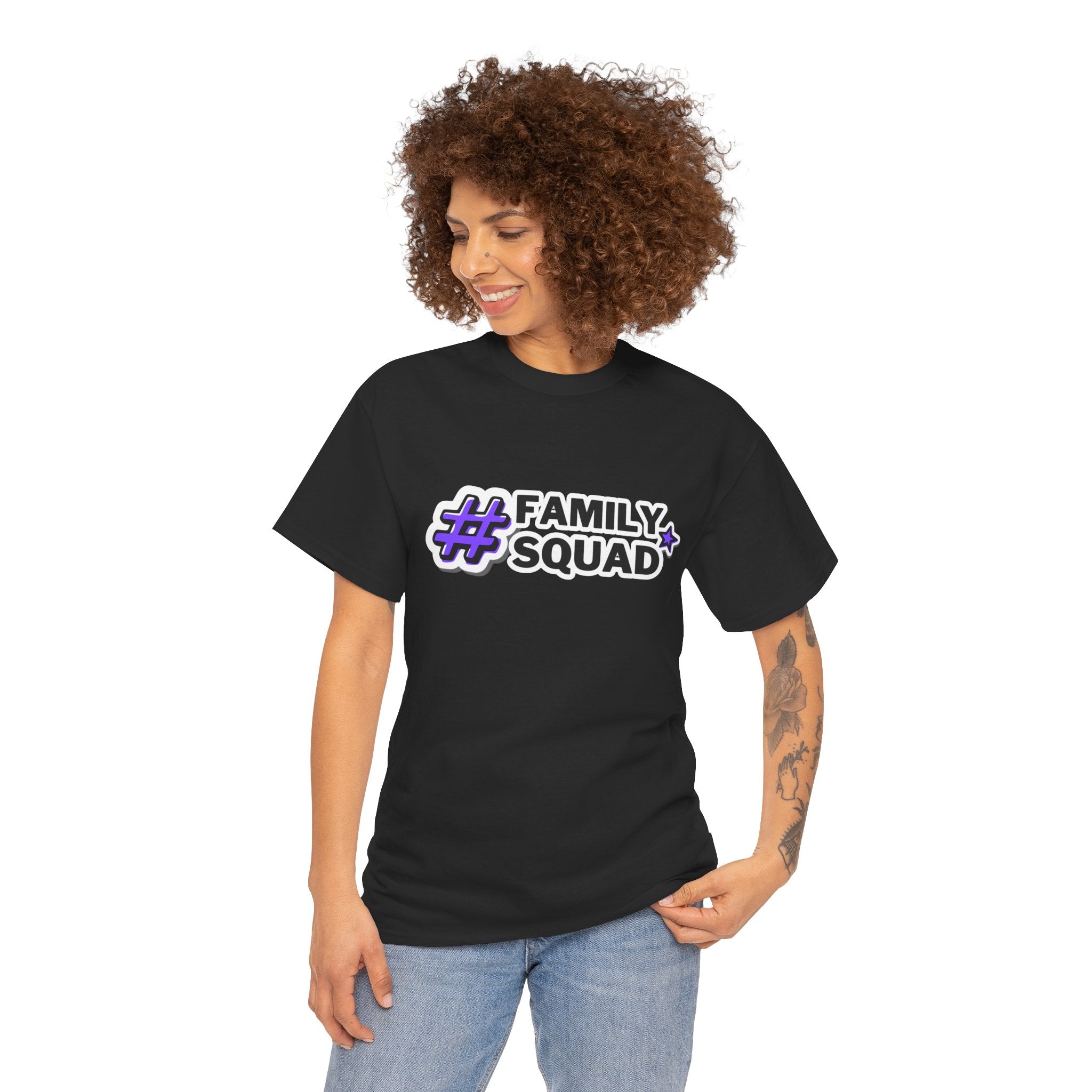 Family Squad T-Shirt — #FamilySquad Graphic Tee for Matching Family Outfits