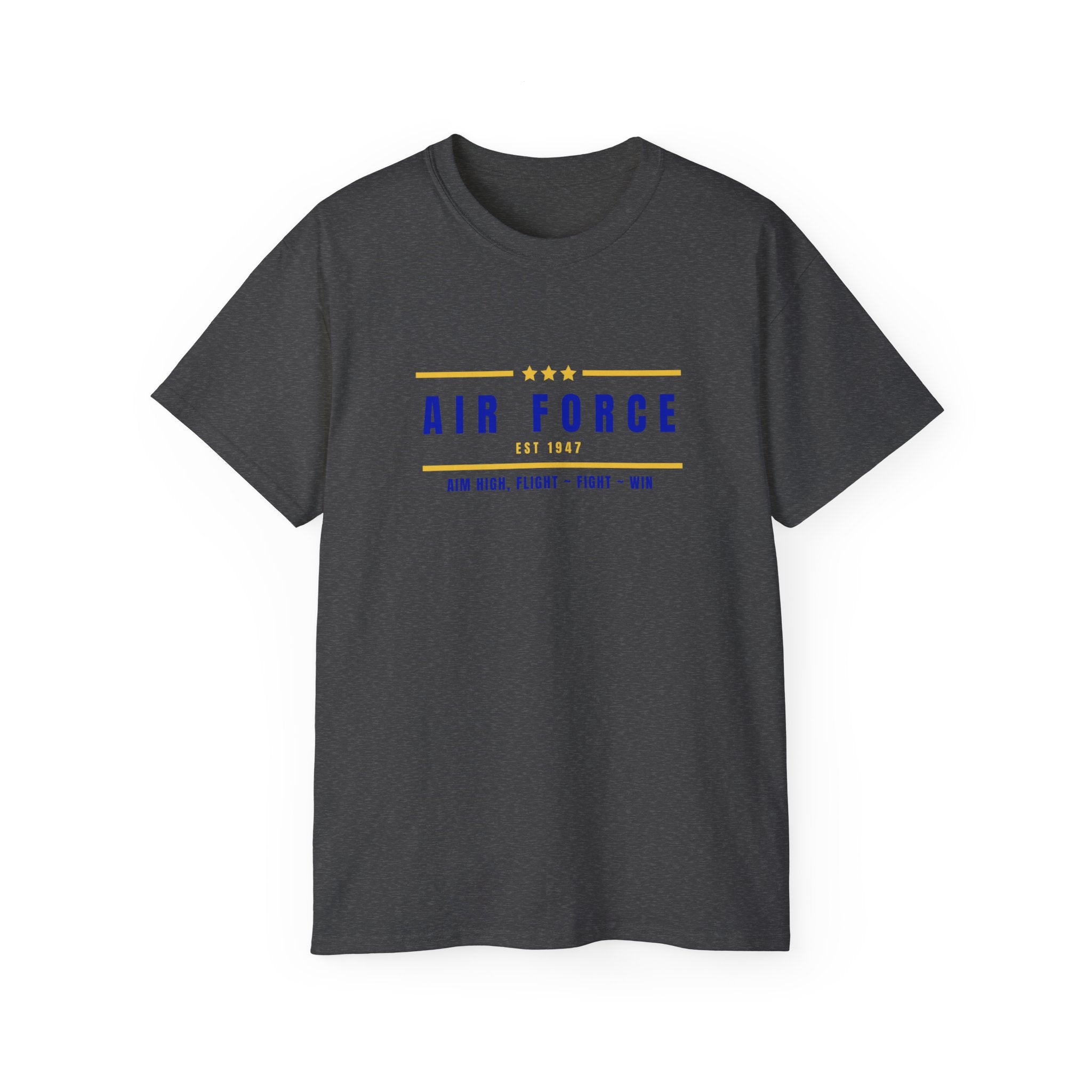 Air Force Vintage Stripe Tee — "Air Force" Graphic T-Shirt