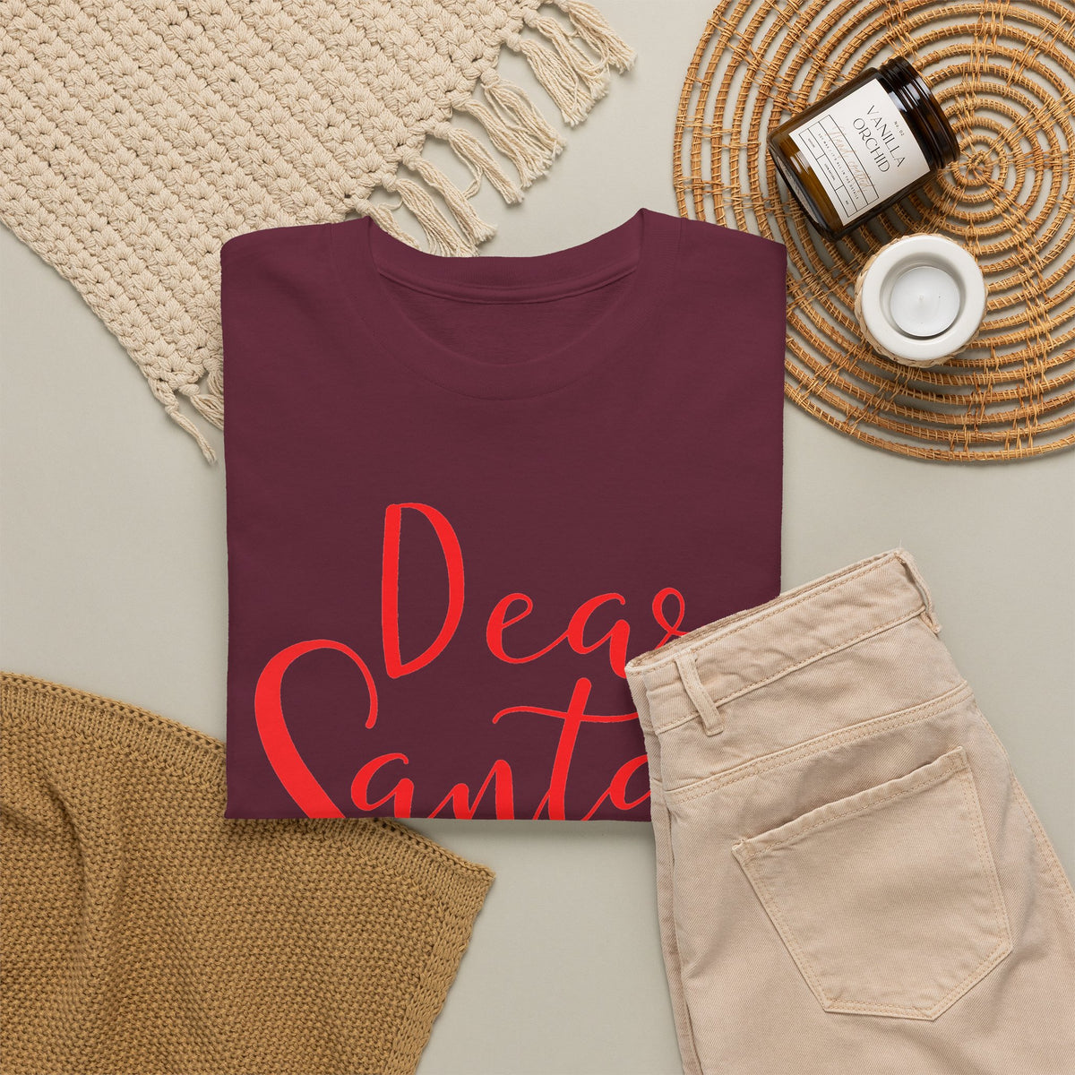 Dear Santa All I Want Is Coffee & A Nap Christmas T-Shirt