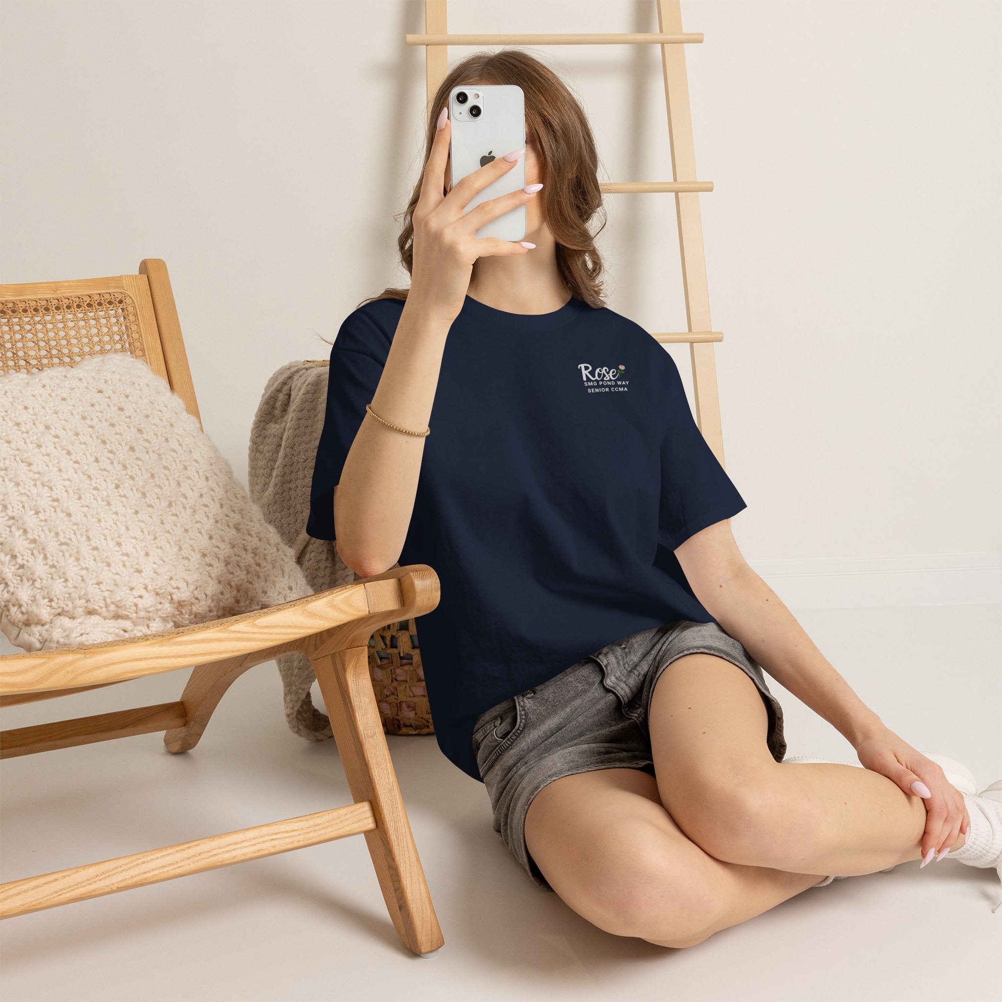 Rose Logo Tee — Minimal Work T‑Shirt with a Rose