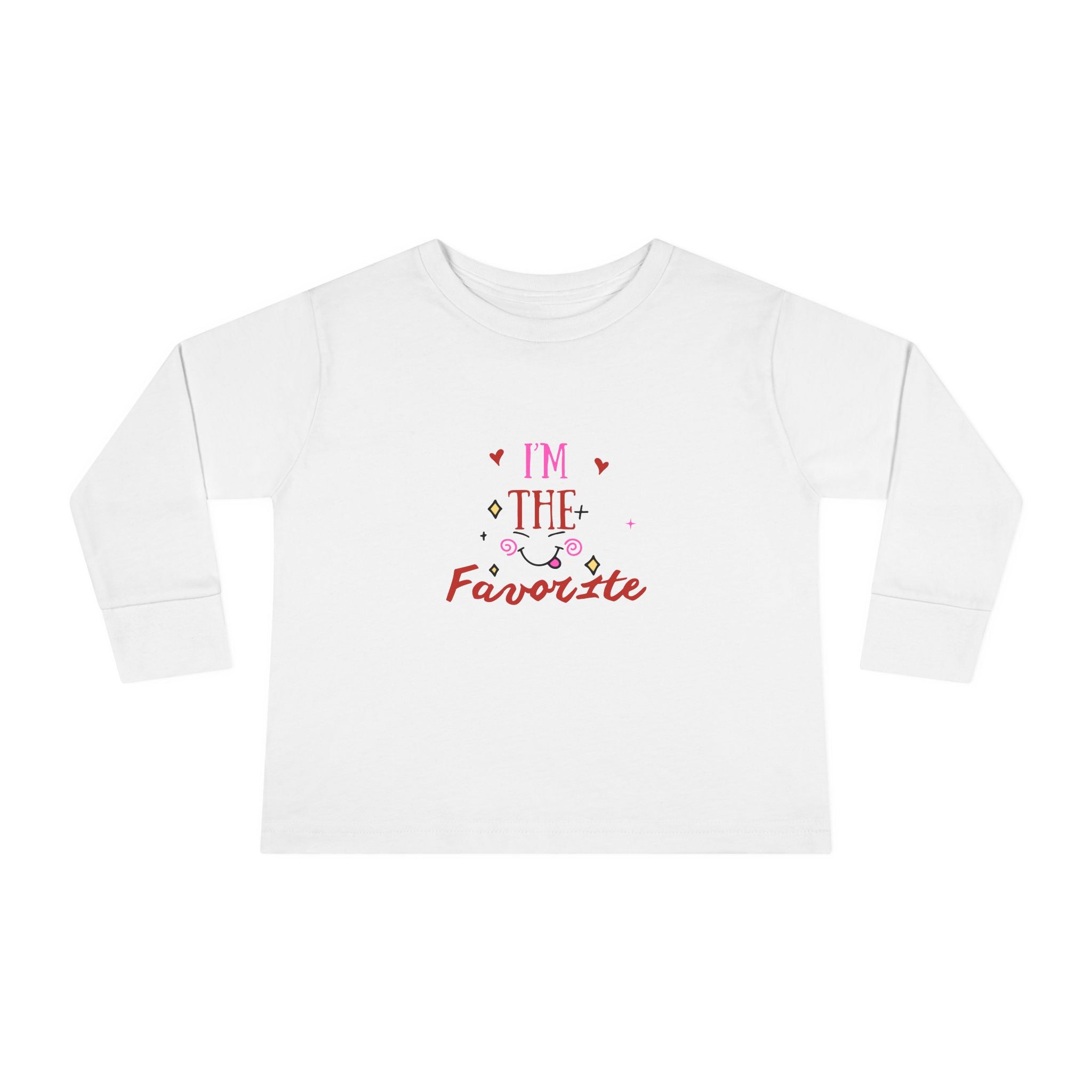 Toddler Long Sleeve Tee — "I'm the Favorite" Cute Kid’s Long-Sleeve Shirt