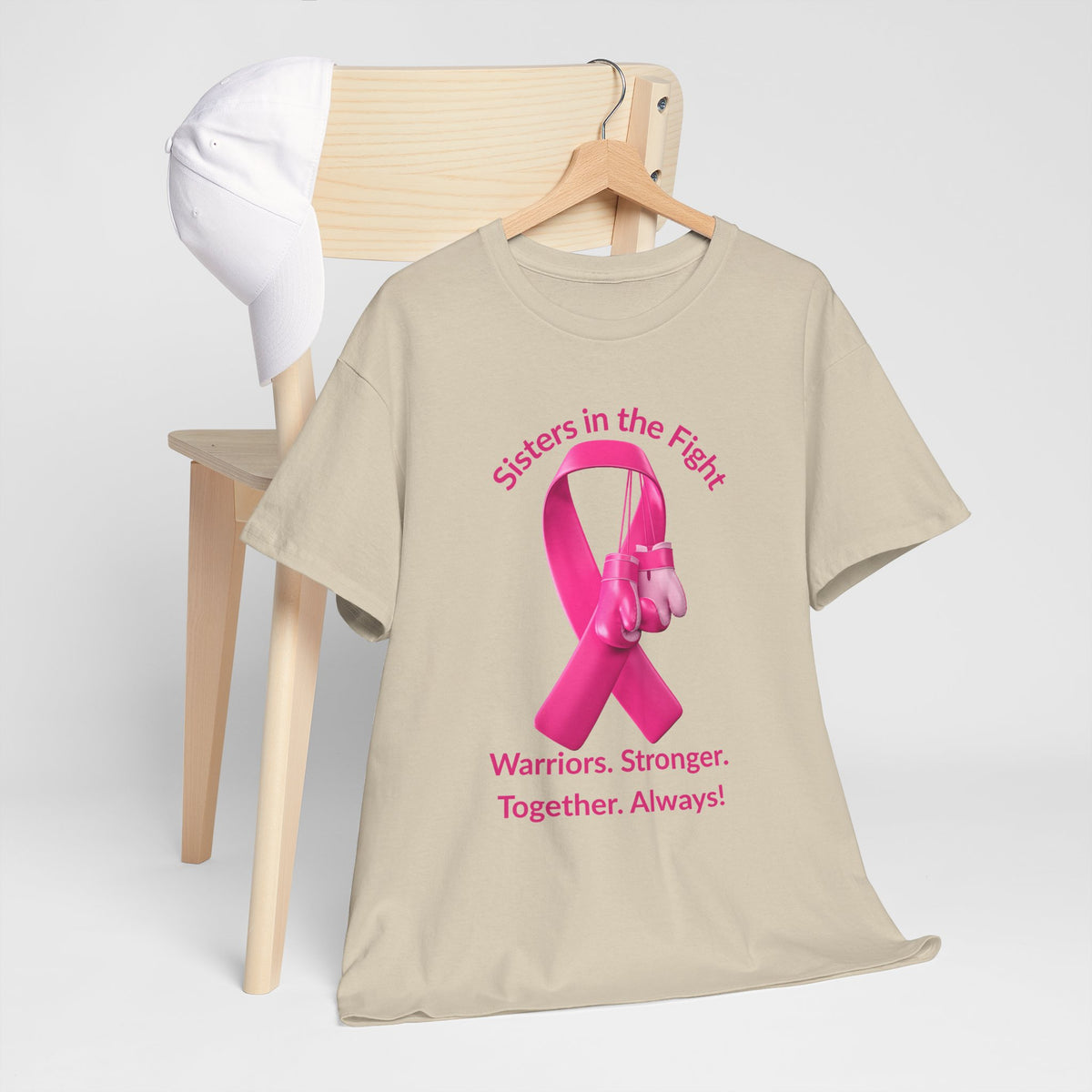 Breast Cancer Awareness Tee - "Sisters in the Fight: Warriors. Stronger. Together. Always!"
