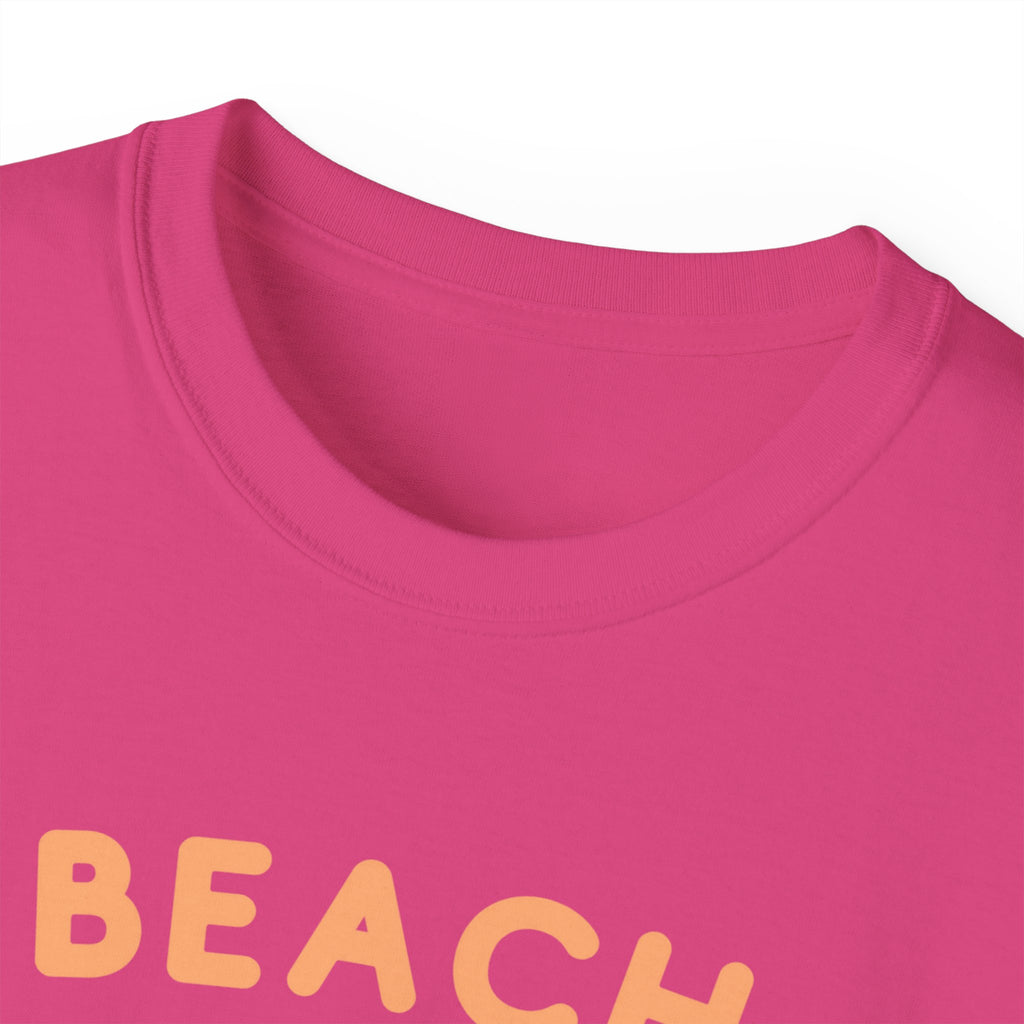 Beach Please It's a Girl's Trip Tee — Tropical Palm Sunset Vacation Shirt