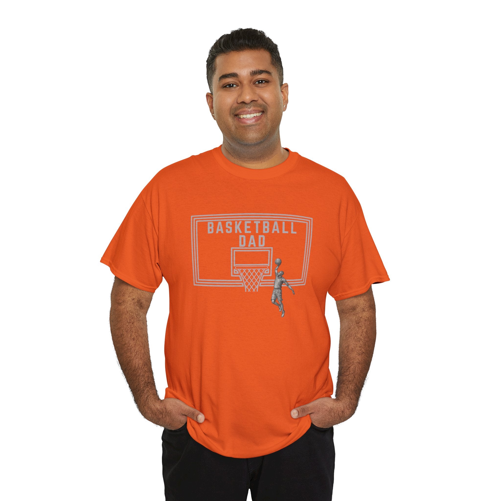Basketball Dad T-Shirt — Basketball Hoop Graphic Tee for Proud Fathers