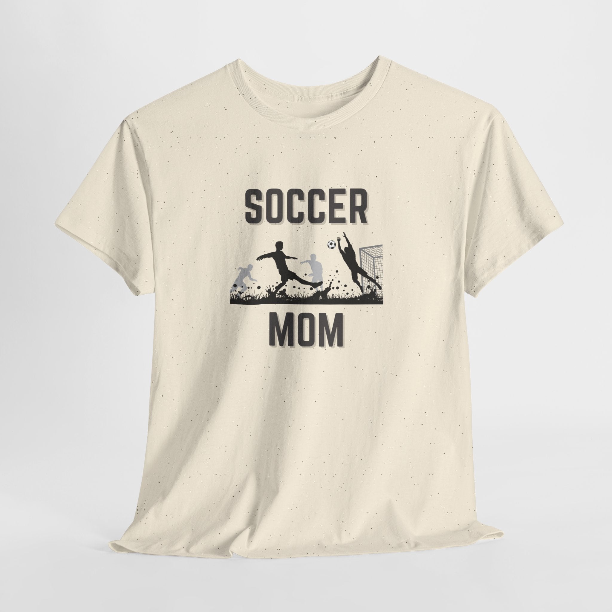 Soccer Mom T-Shirt - Graphic Soccer Player & Goal Tee for Proud Sports Moms