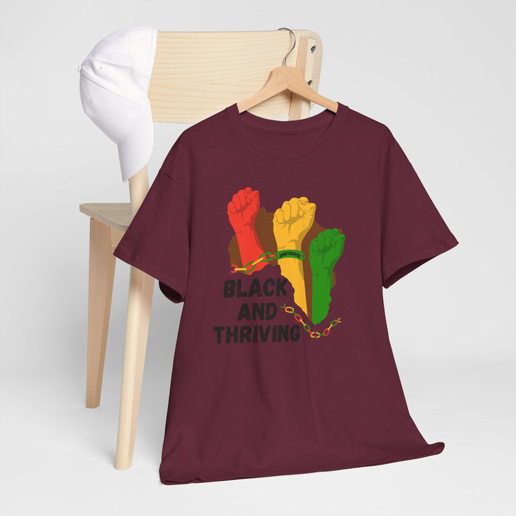 Juneteenth 'Black and Thriving, No Apologies' Tee