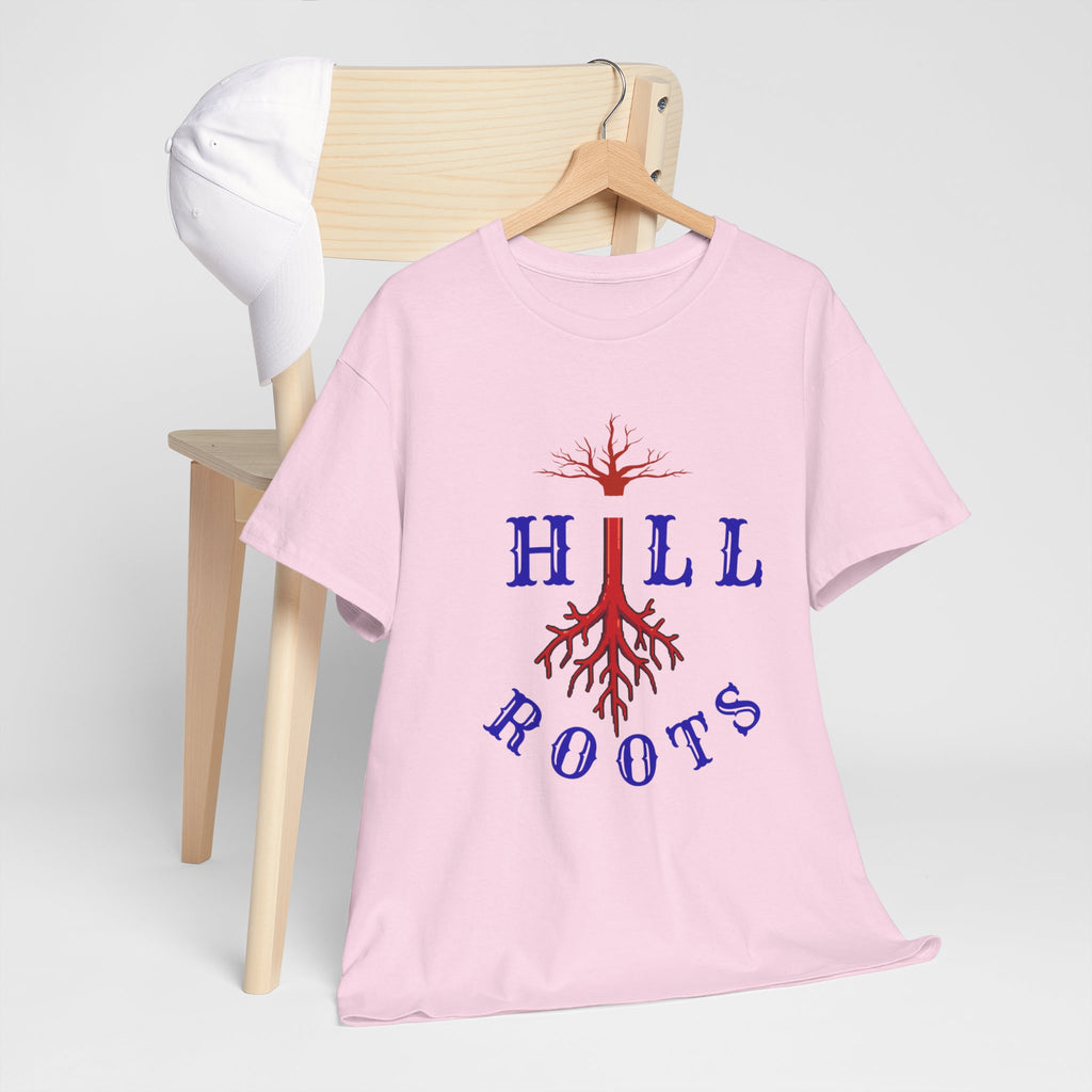 T-Shirt — Hill Roots Logo Tee (red tree roots graphic)