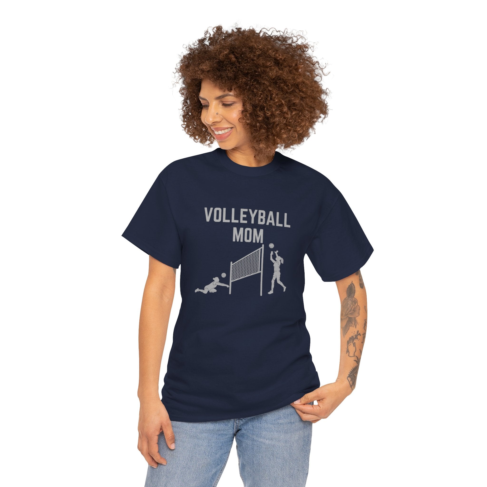 Volleyball Mom T-Shirt — Graphic Volleyball Mom Tee for Game Day