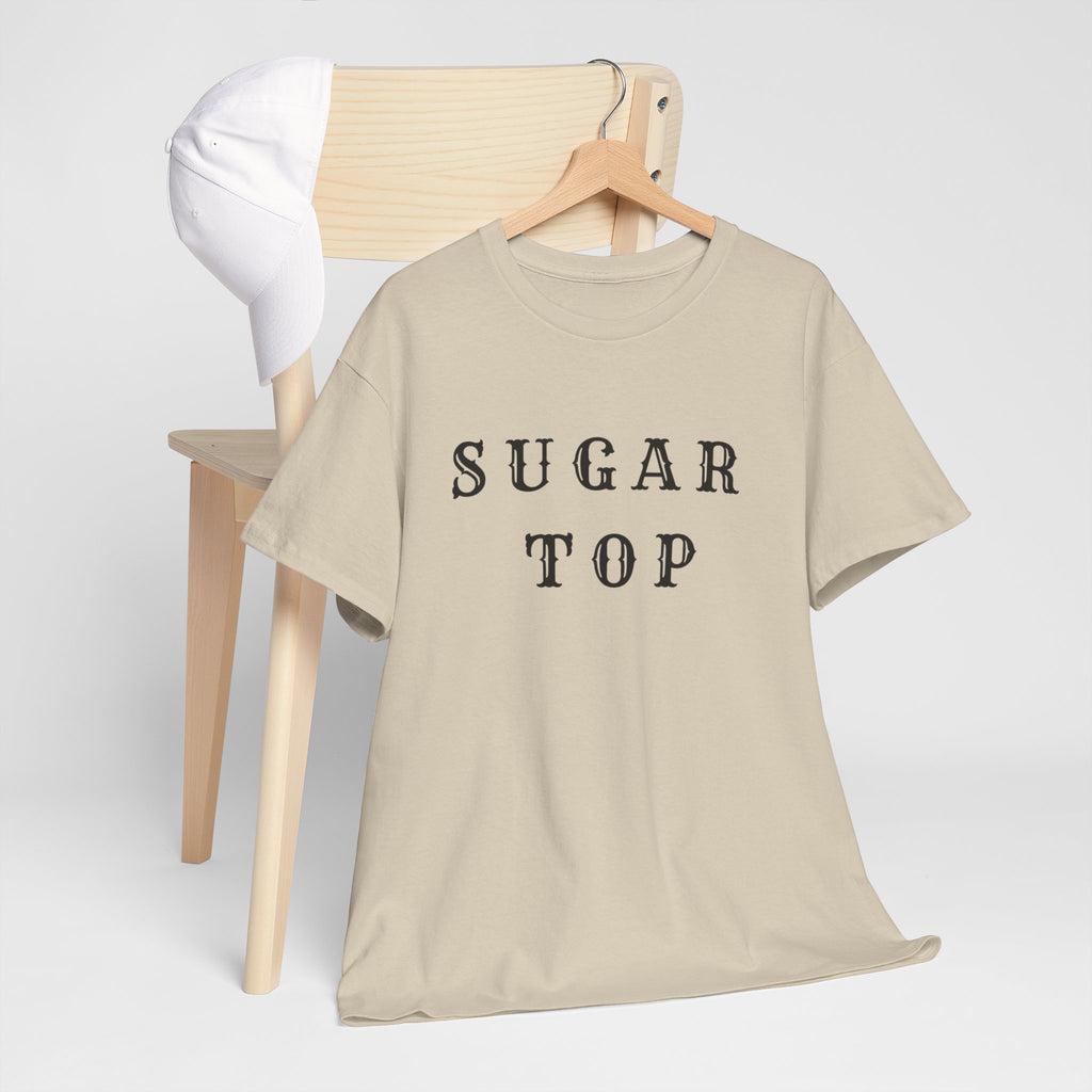 Sugar Top Minimalist Unisex Heavy Cotton Tee