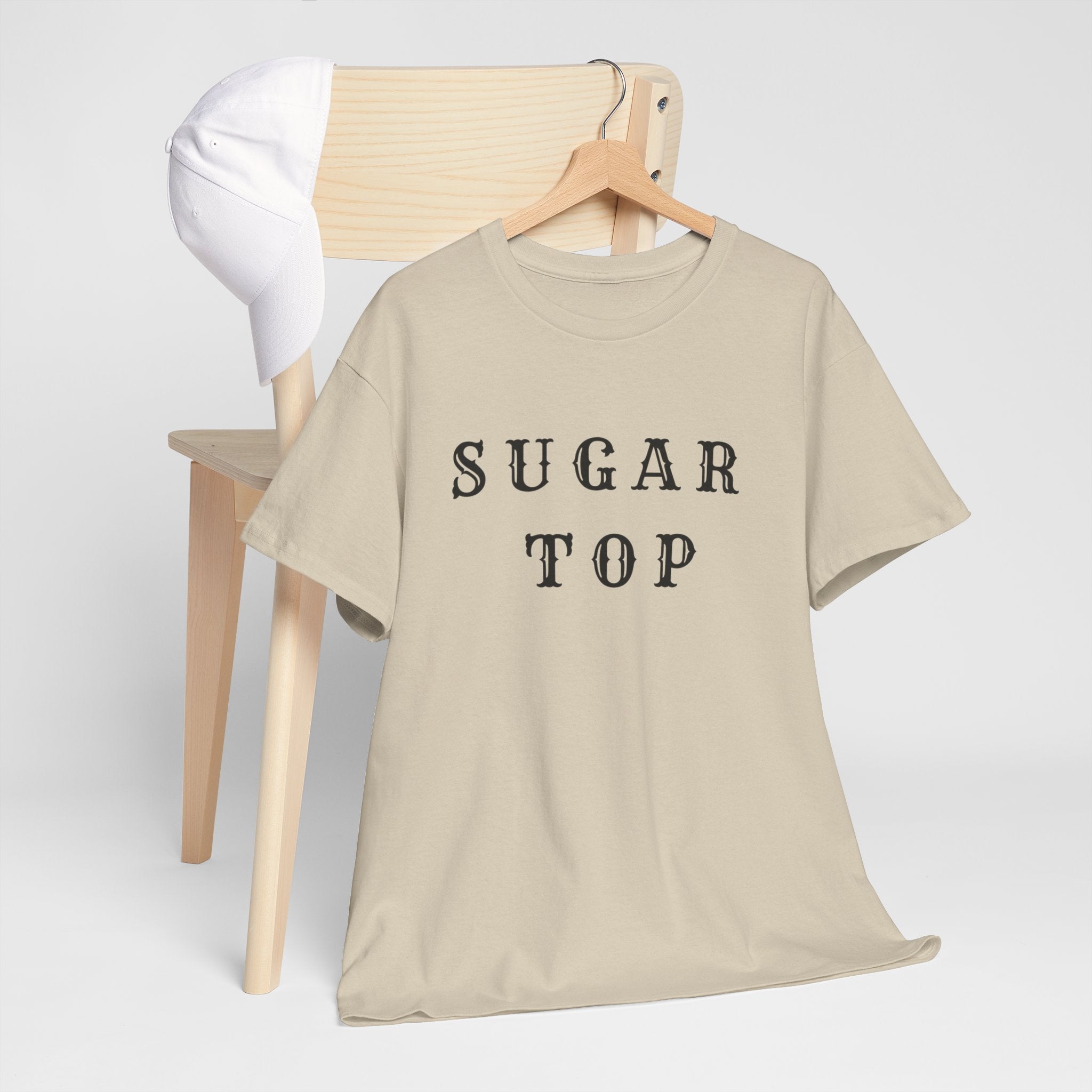 Sugar Top Minimalist Unisex Heavy Cotton Tee