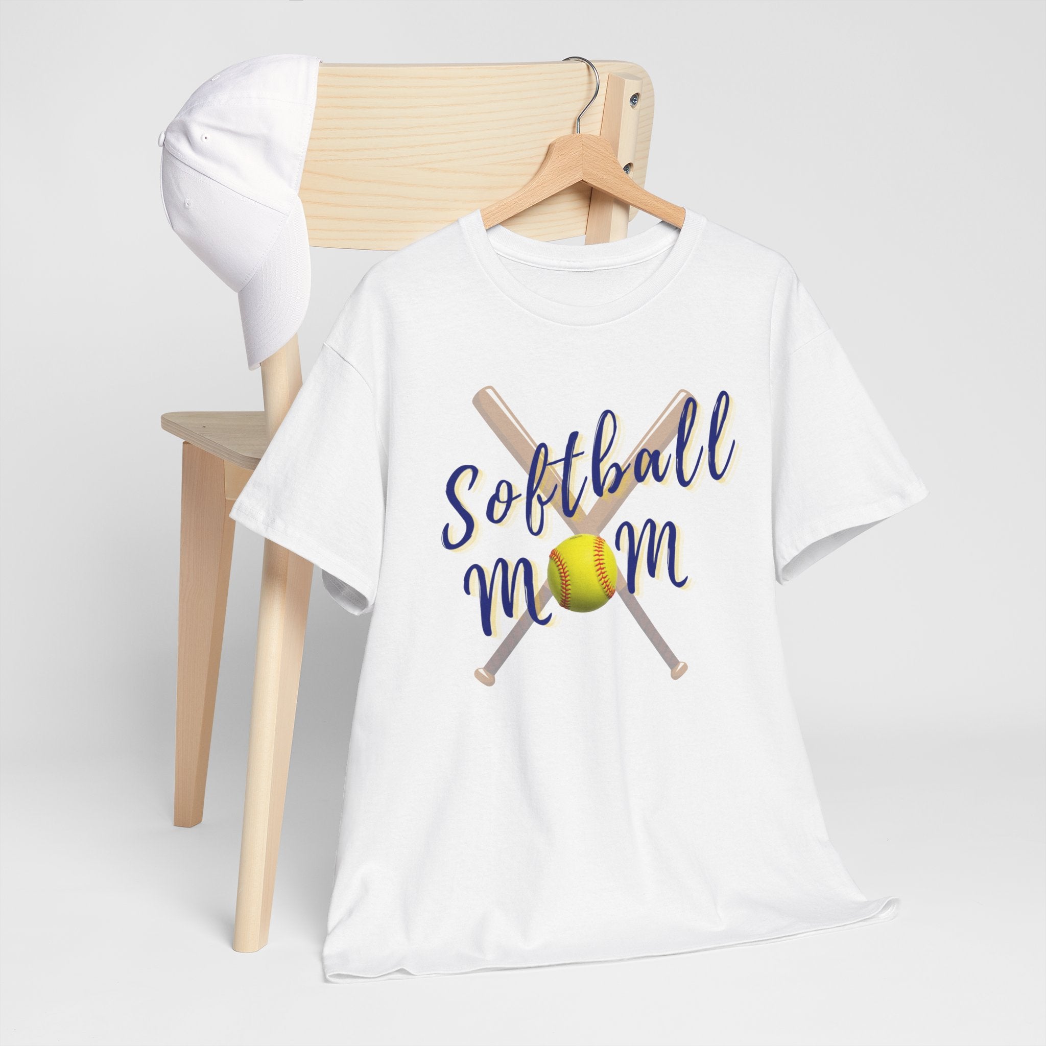 Softball Mom T-Shirt — Bat & Ball Graphic Tee
