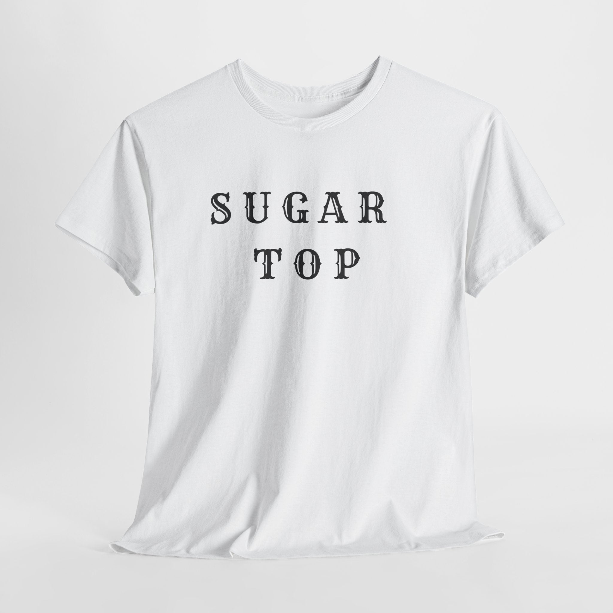 Sugar Top Minimalist Unisex Heavy Cotton Tee