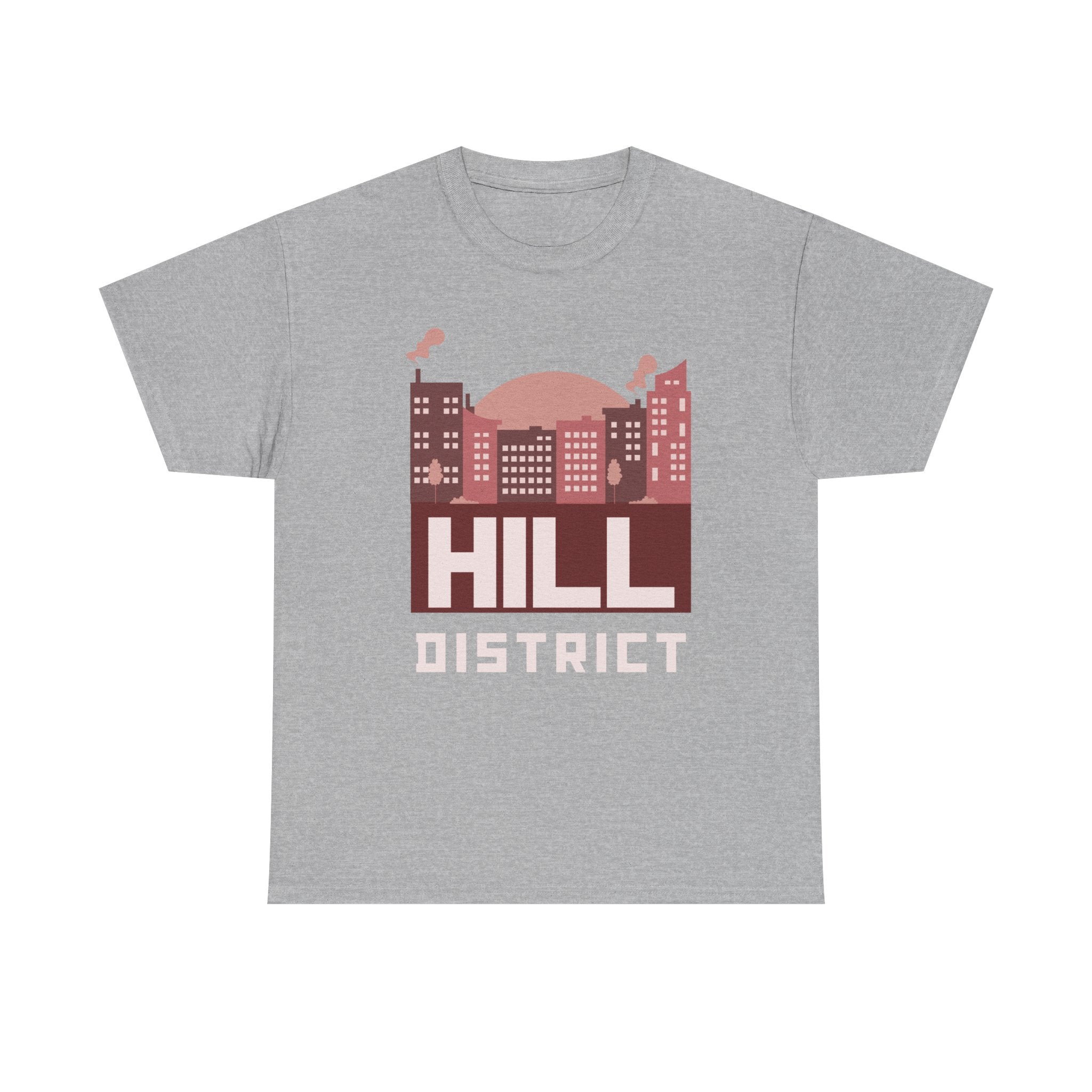 Hill District Cityscape Tee — Retro Neighborhood Skyline T-Shirt