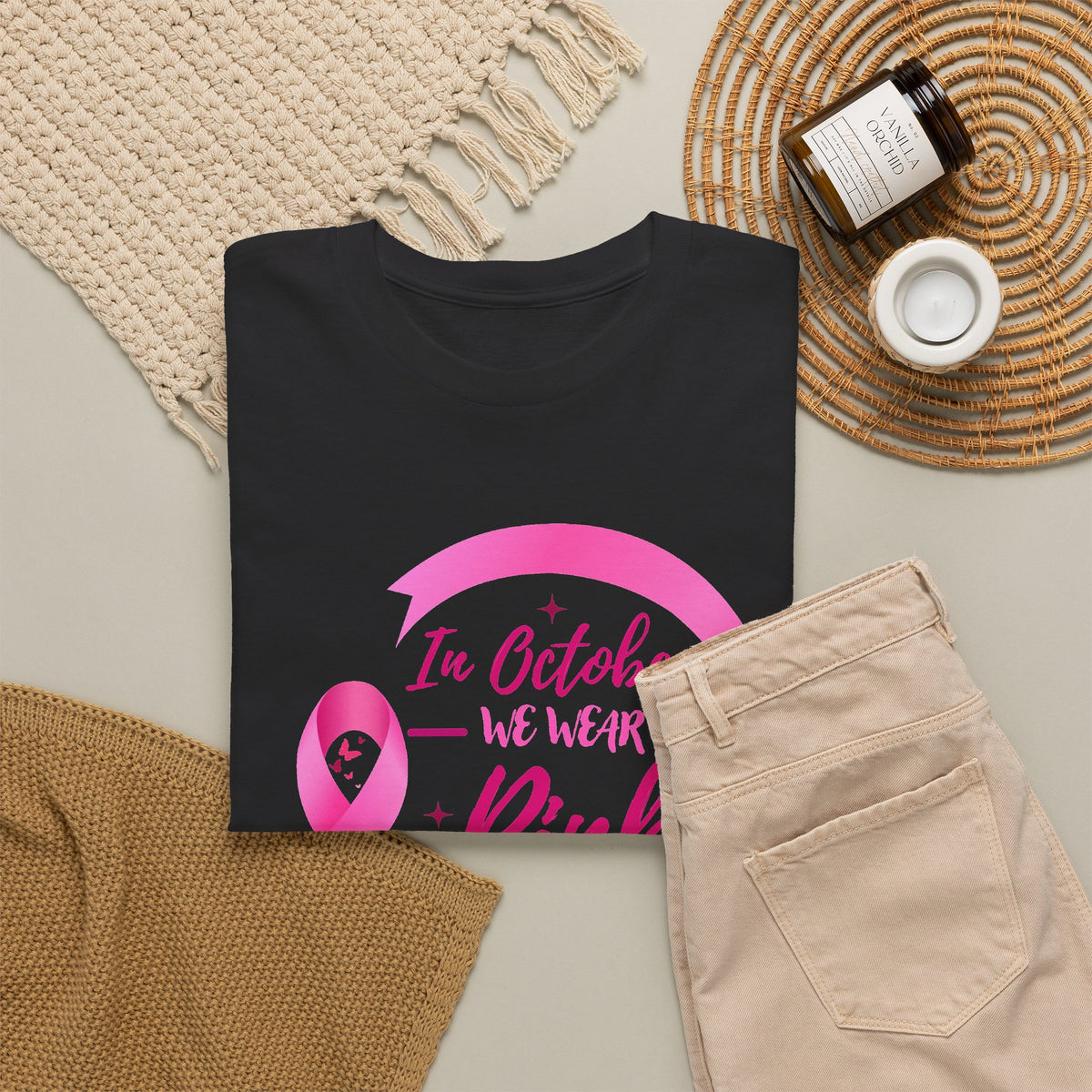 Breast Cancer Awareness Tee — "In October We Wear Pink"