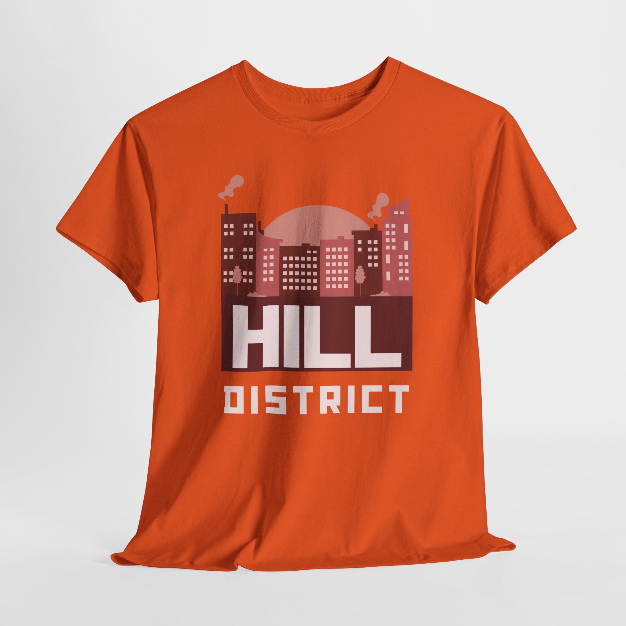 Hill District Cityscape Tee — Retro Neighborhood Skyline T-Shirt