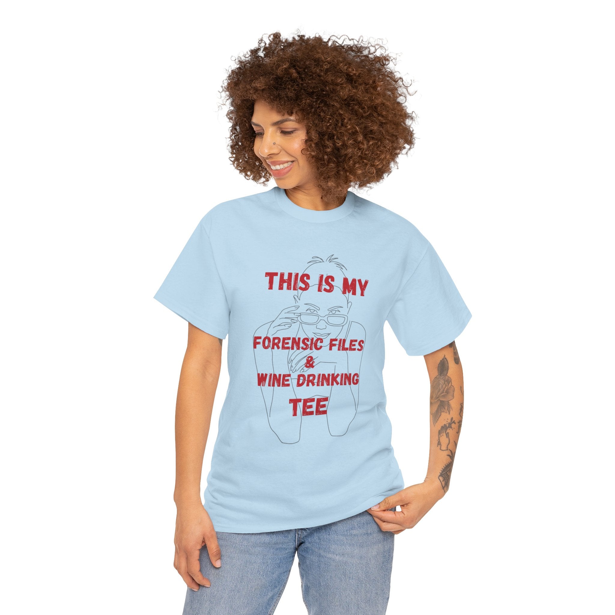 Funny Lazy Detective Wine T-Shirt — 'Detective Off Duty' Graphic Tee