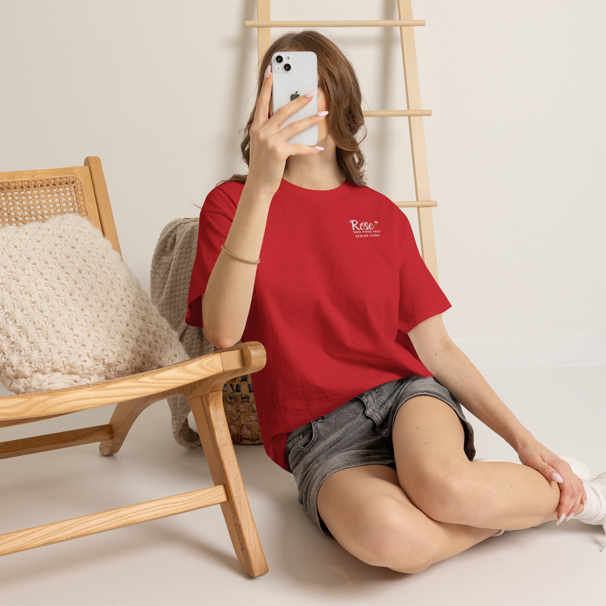 Rose Logo Tee — Minimal Work T‑Shirt with a Rose