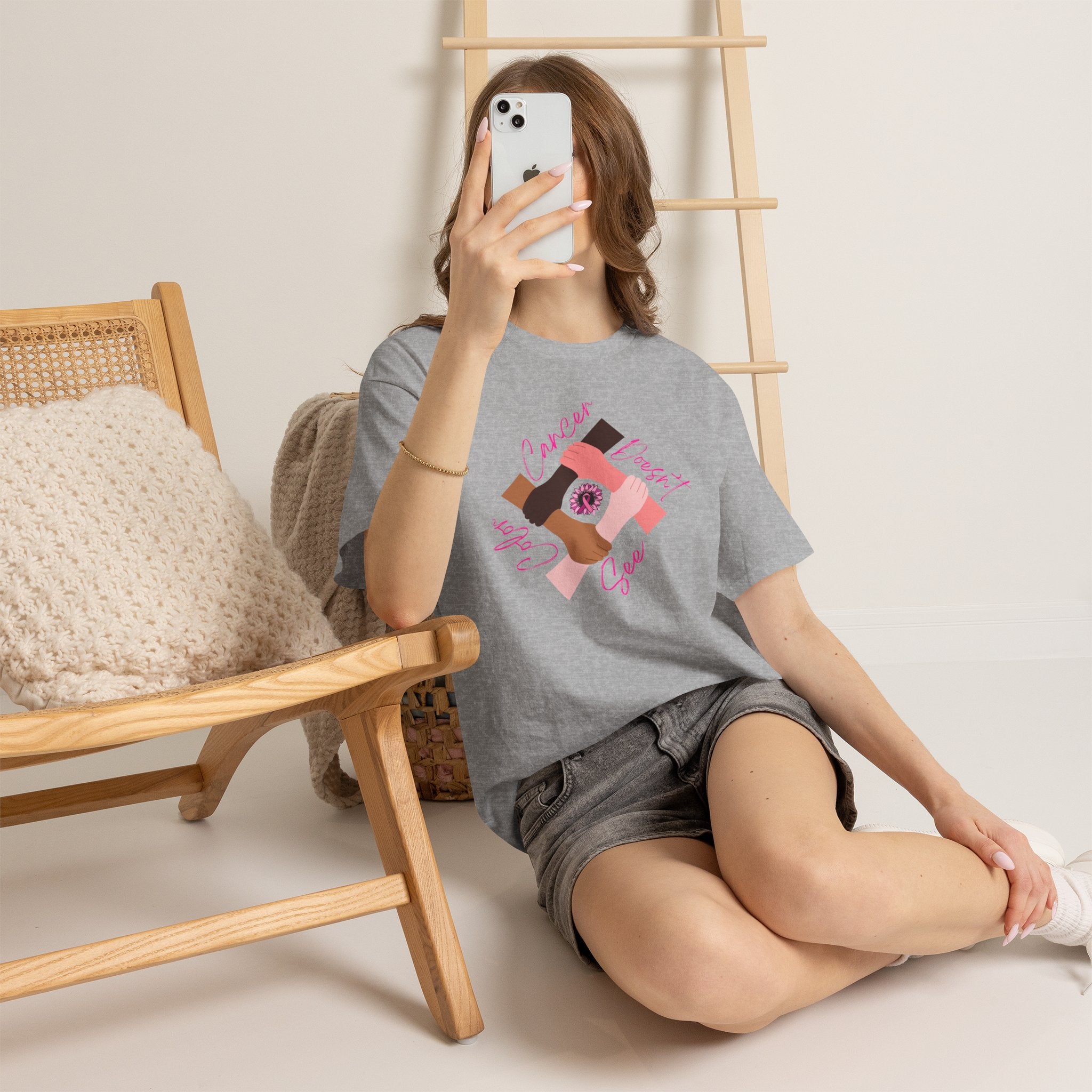 Cancer Support Awareness T-Shirt — "Cancer Doesn't See Color"