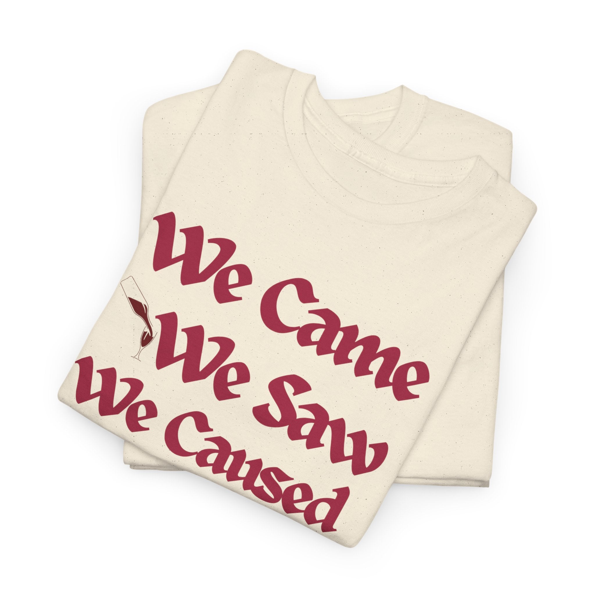 We Came We Saw We Caused A Scene T‑Shirt