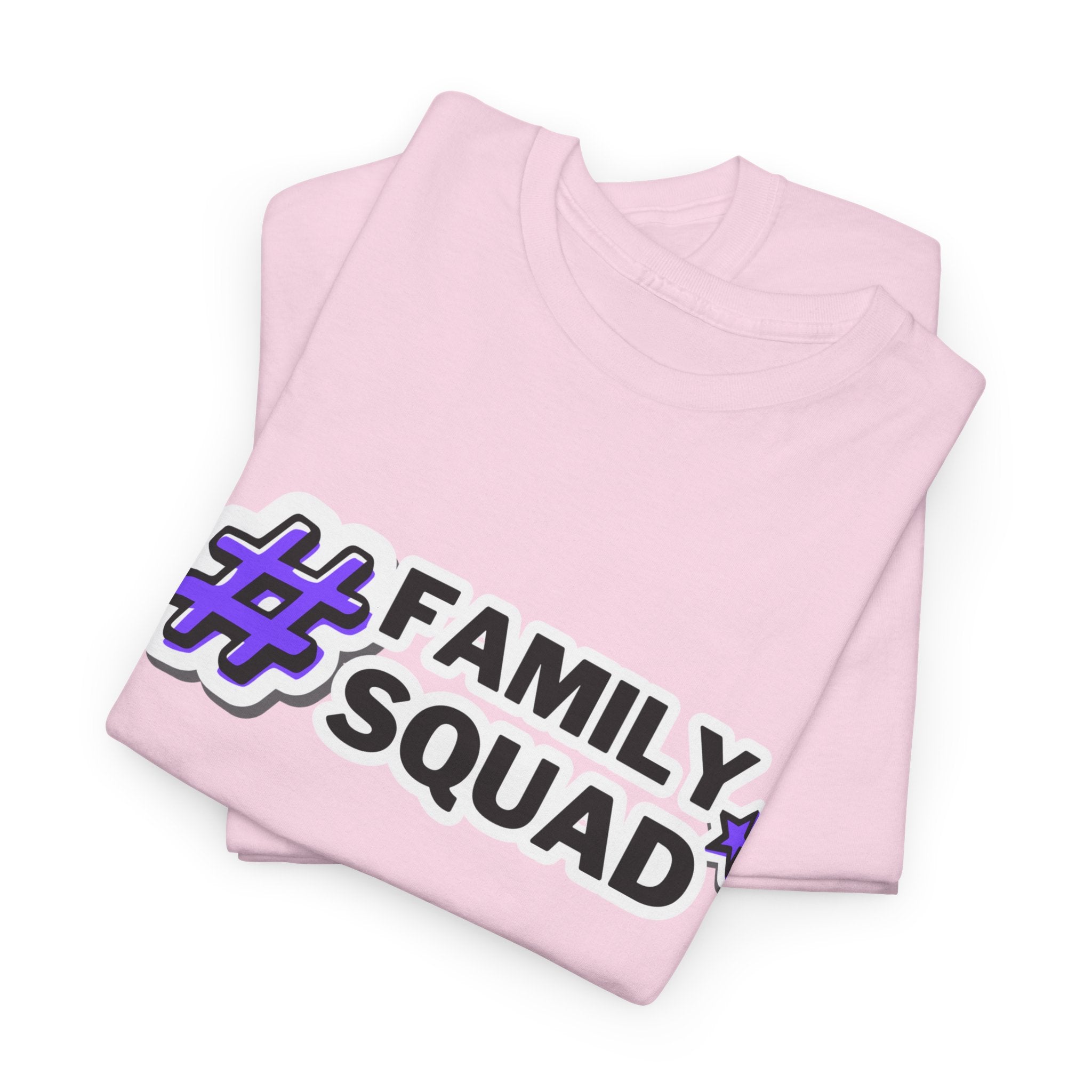 Family Squad T-Shirt — #FamilySquad Graphic Tee for Matching Family Outfits